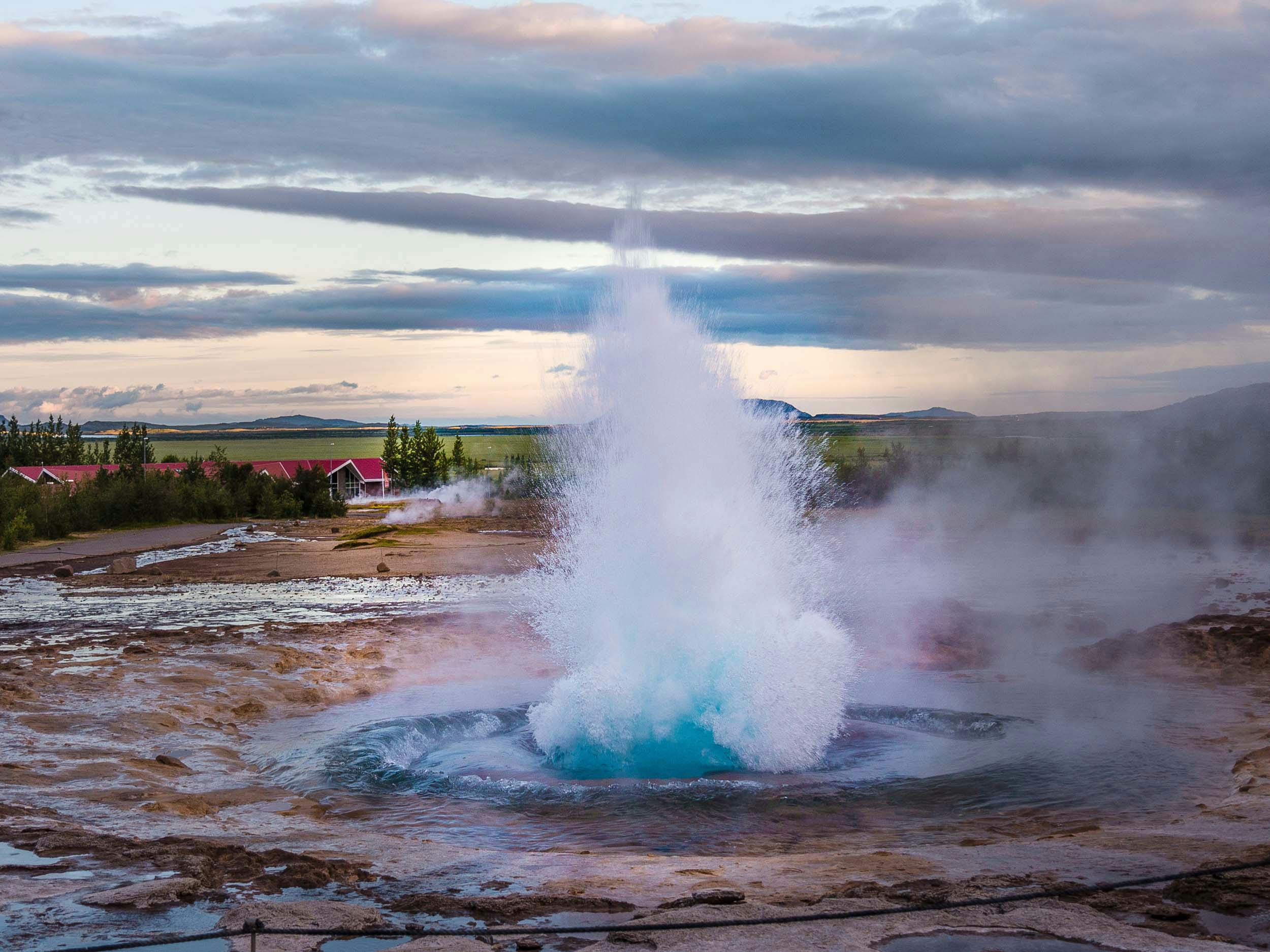 Geysir Strokkur, Hochthermalgebiet, Island