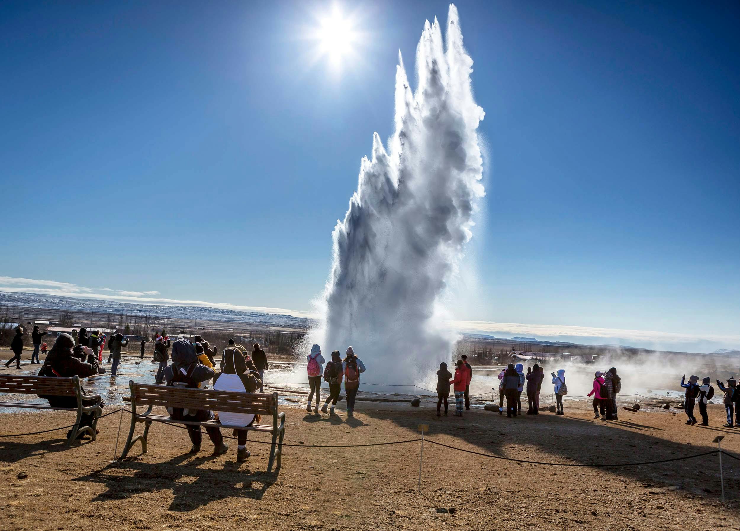 Geysir Strokkur, Island