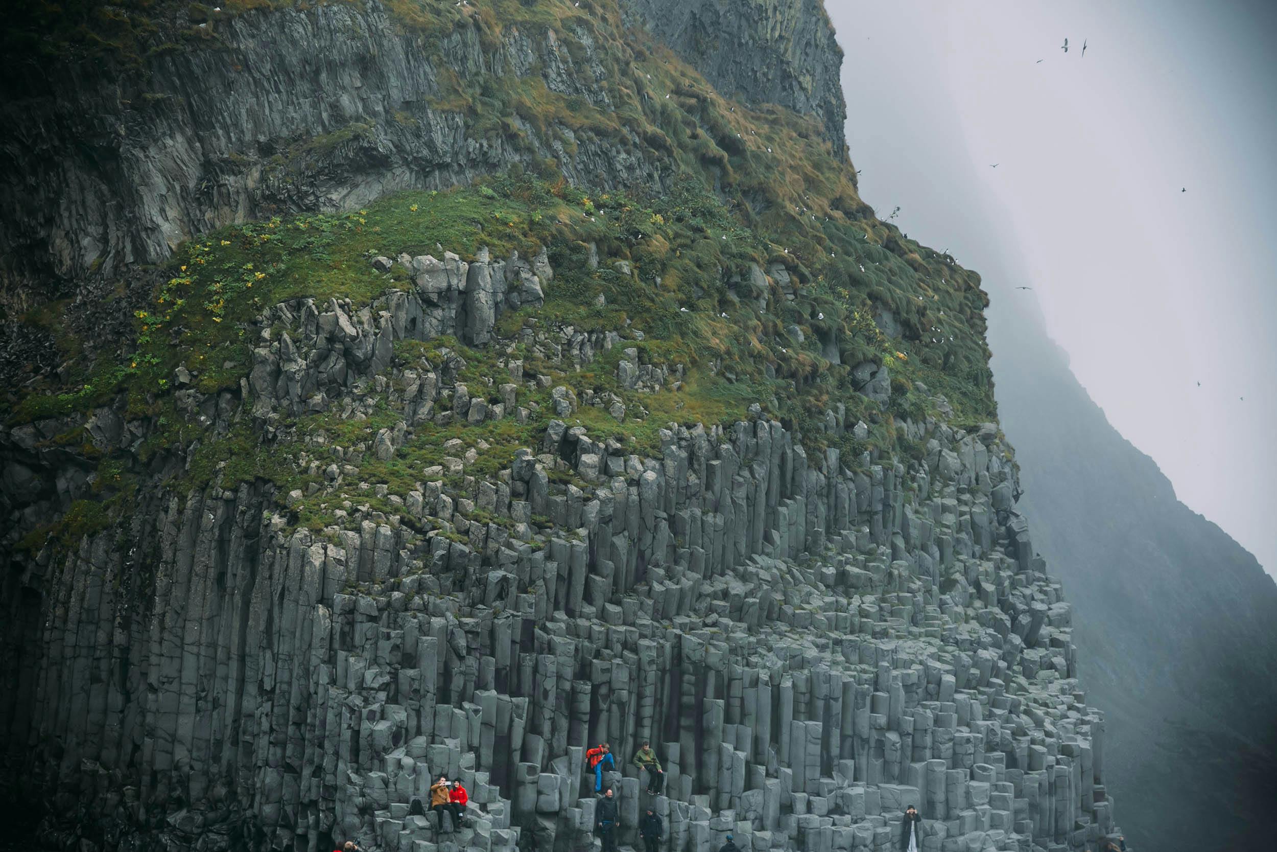 Basaltsäulen, Berg, Reynisfall, Island