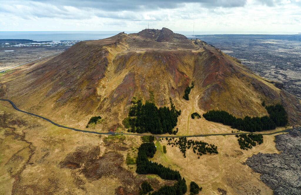 Vulkankrater Thorbjarnarfell, Reykjanes, Island