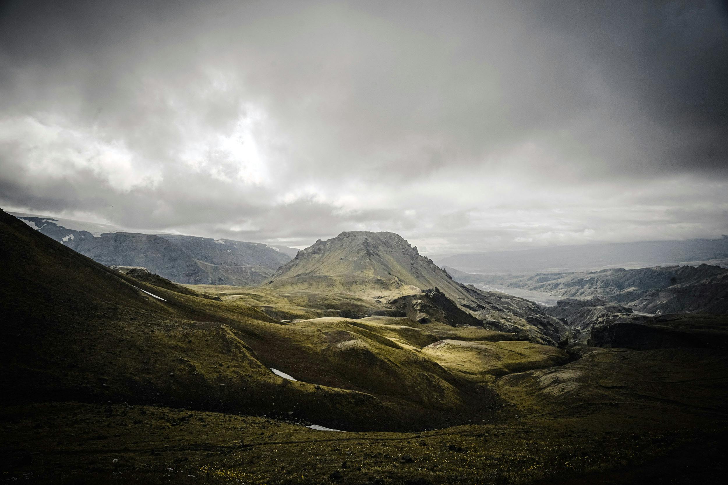 Fimmvörðuháls, Wanderweg, Island