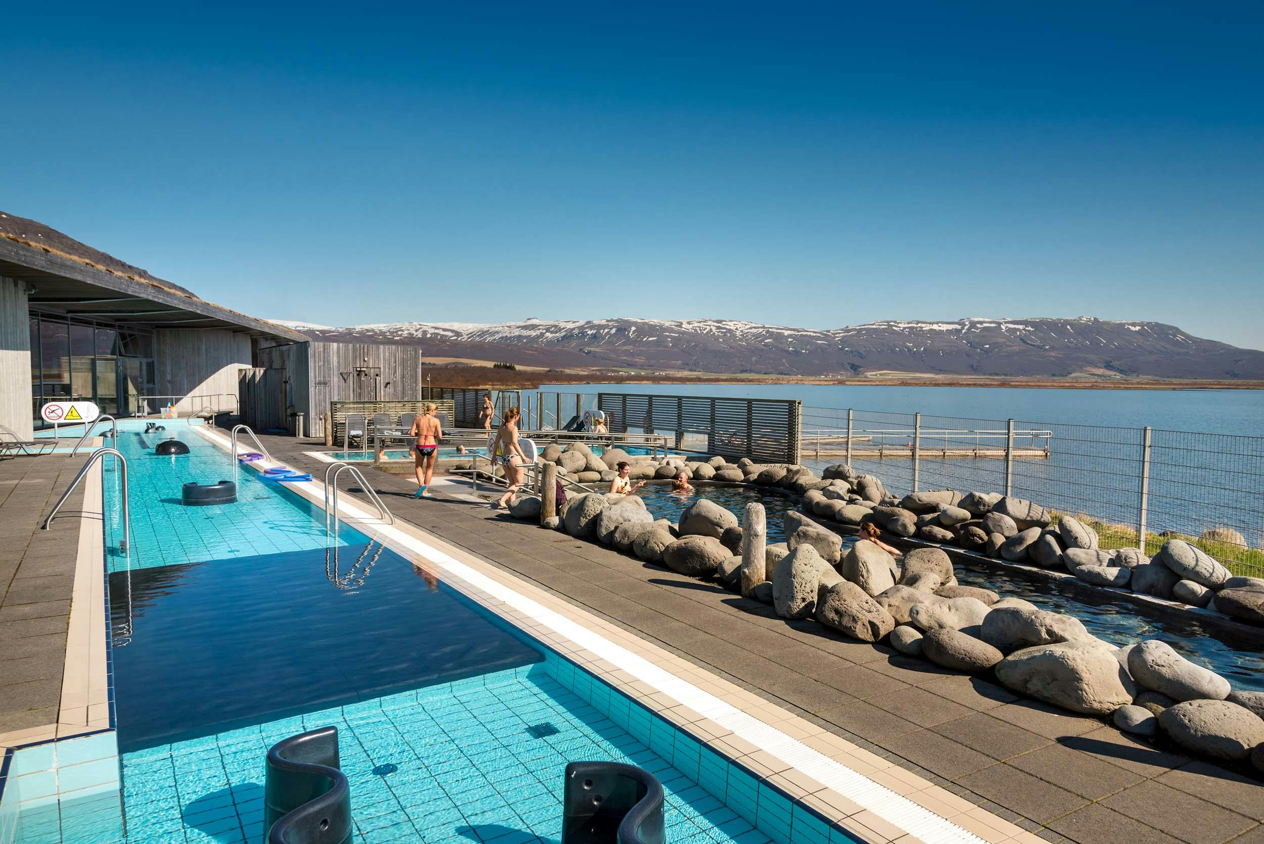 Schwimmbad, Fontana Spa, Laugarvatn, See, Island