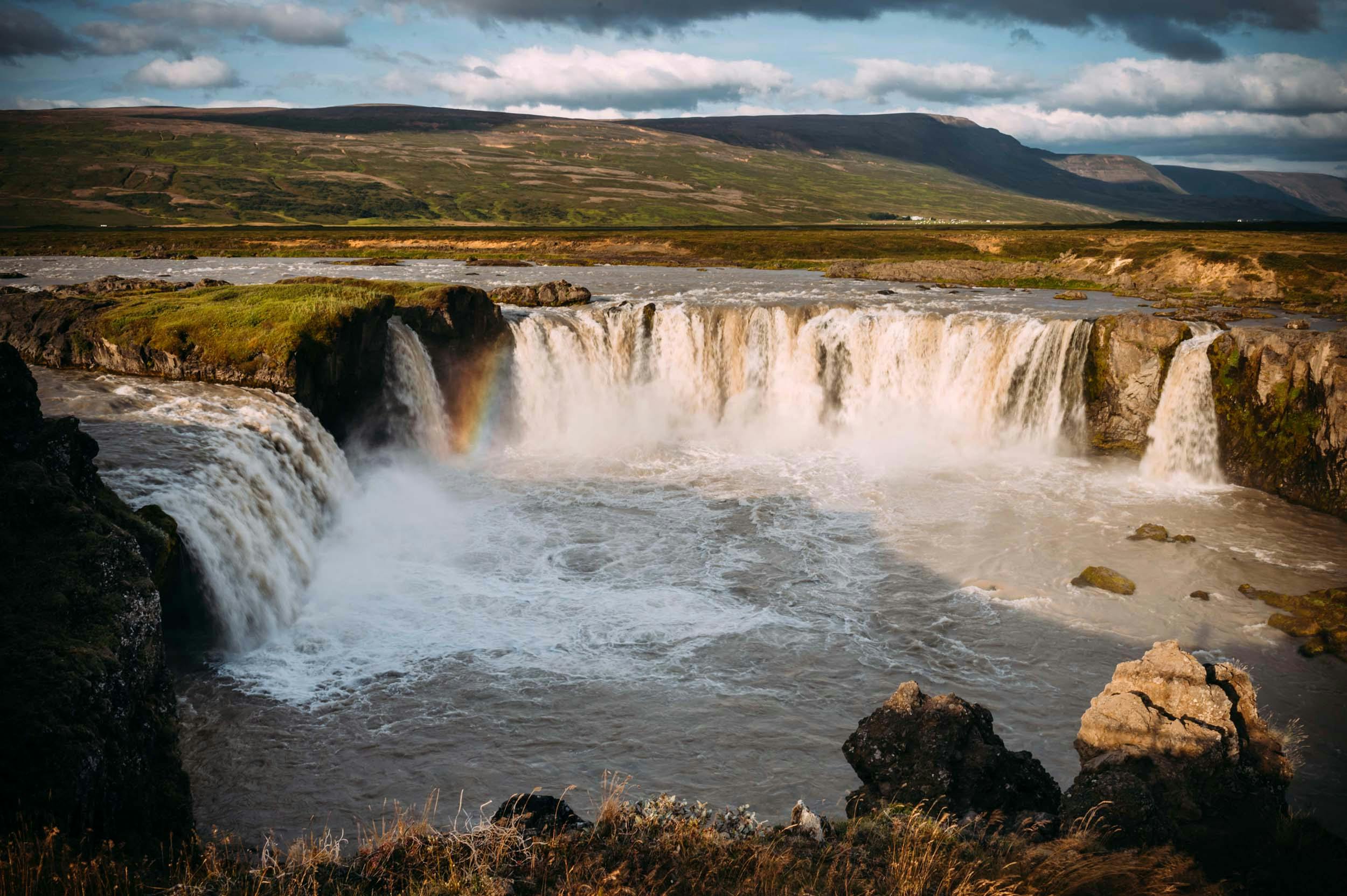 Wasserfall, Godafoss, Island