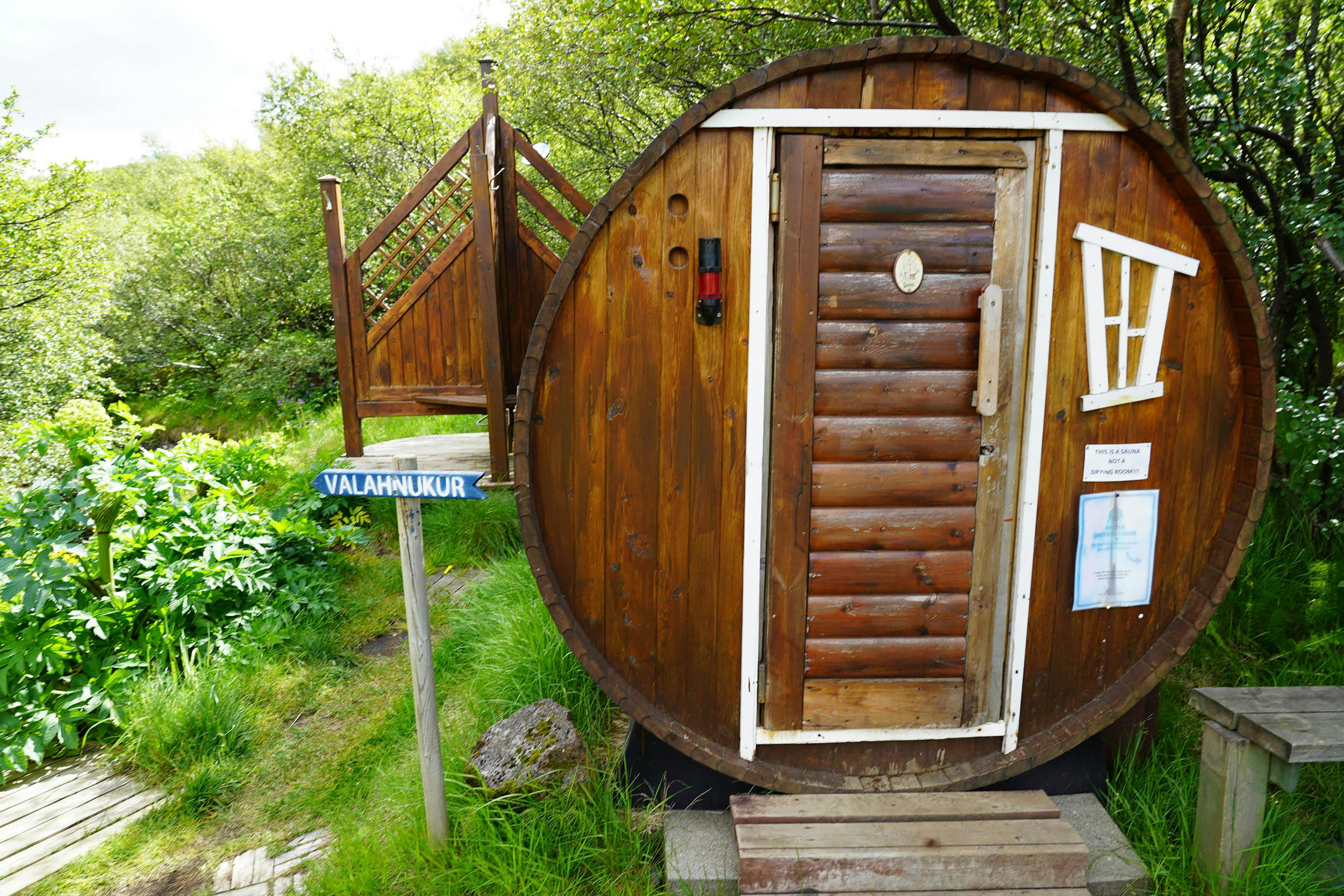 Sauna, Thórsmörk, island