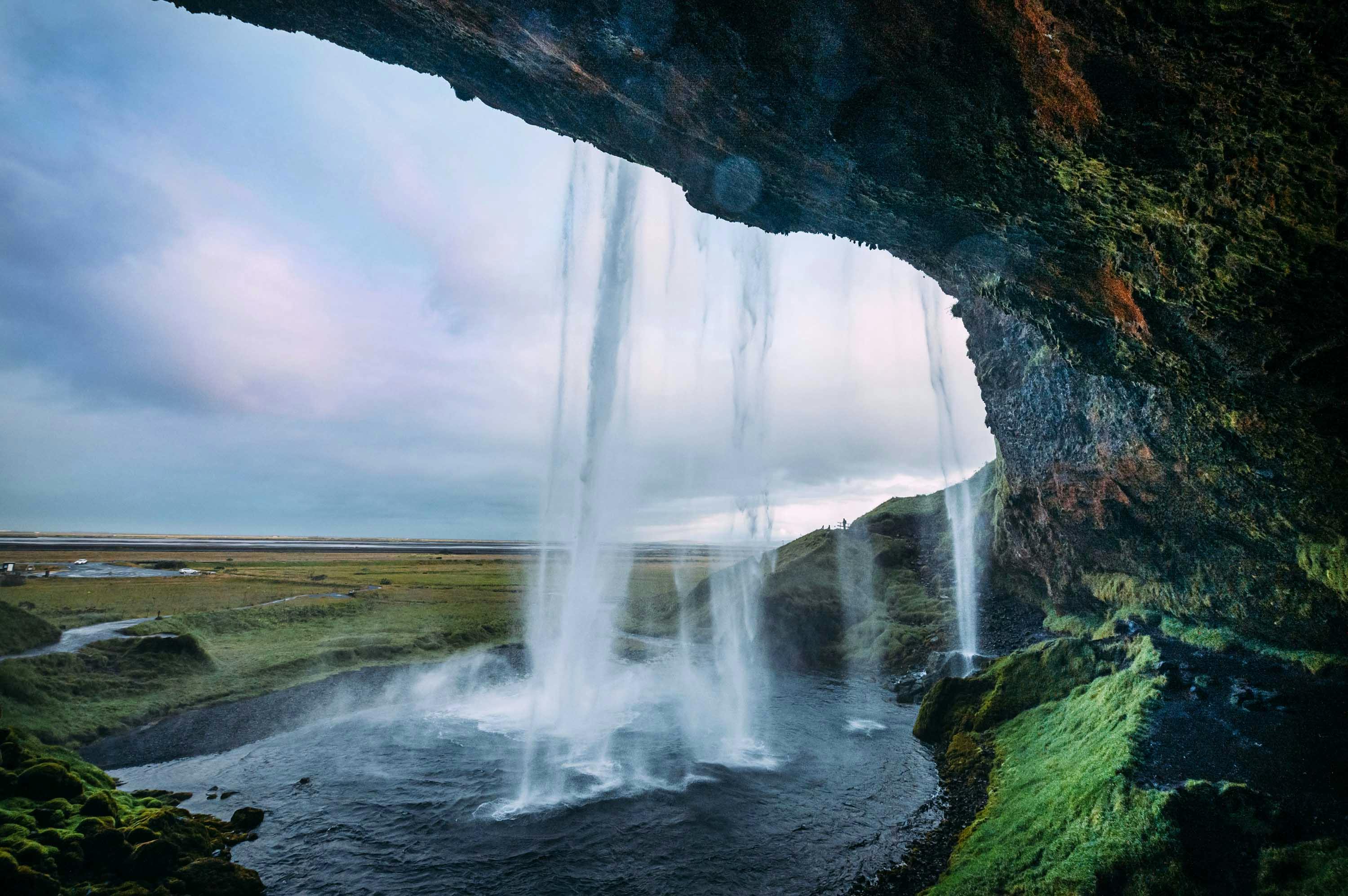 Wasserfall, Seljalandsfoss, Island