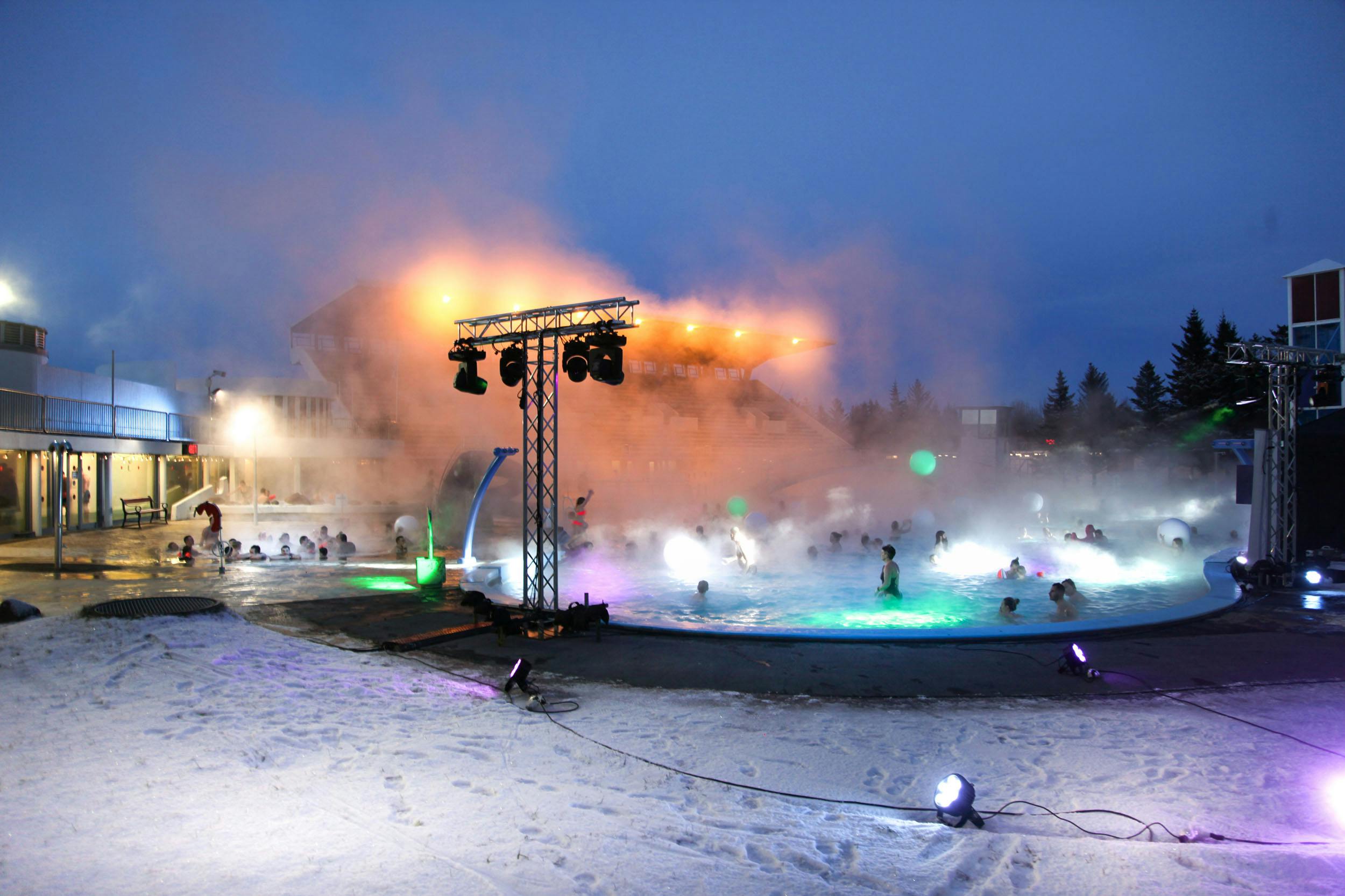 Freibad, Winter, Reykjavik, Island