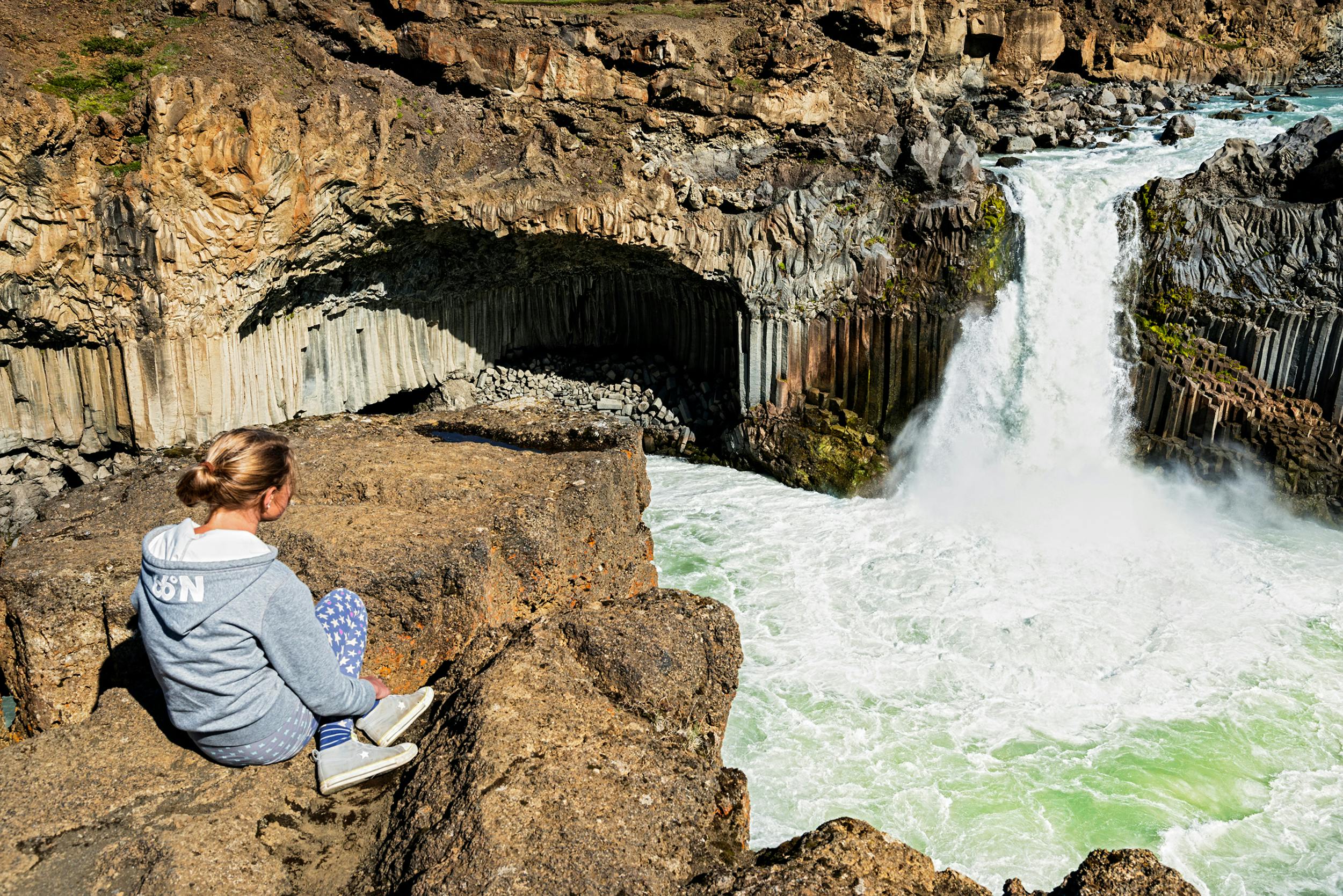 Wasserfall, Aldeyjarfoss, Island