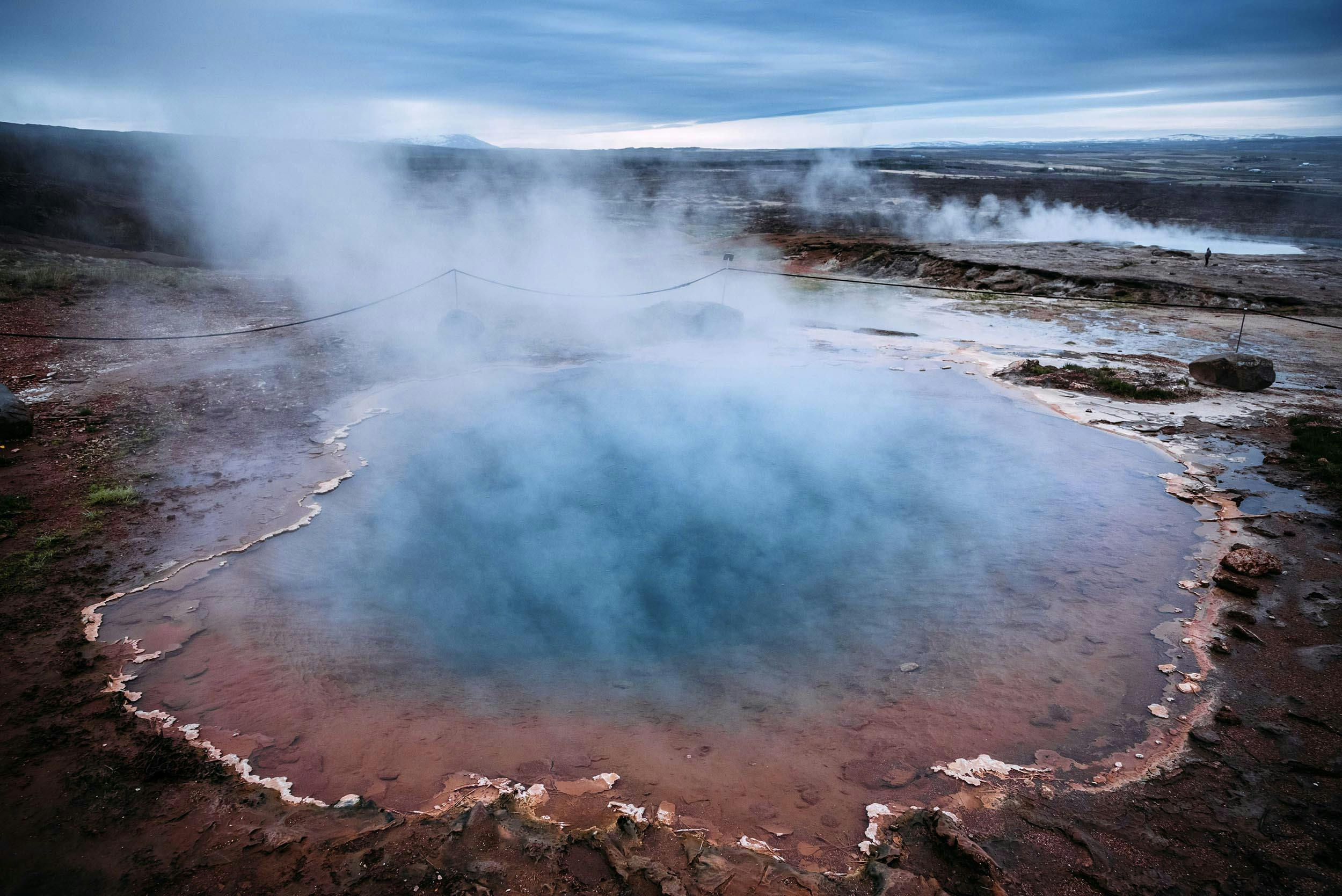 Sinterbecken, Stóra-Geysir, Haukadalur, Island