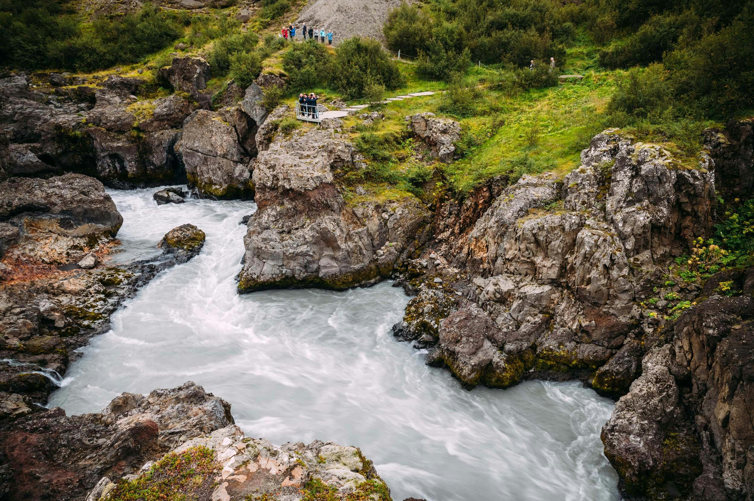 Canyvon, Fluss, Hraunfossar, Island