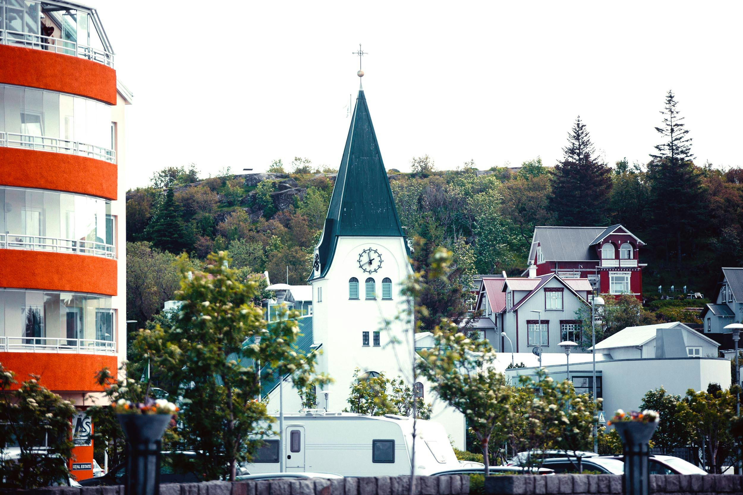 Kirche, Hafnarfjördur, Reykjanes, Island