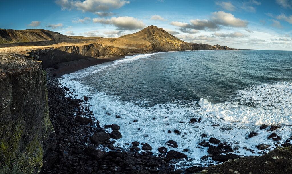 Küste, Reykjanes, Island