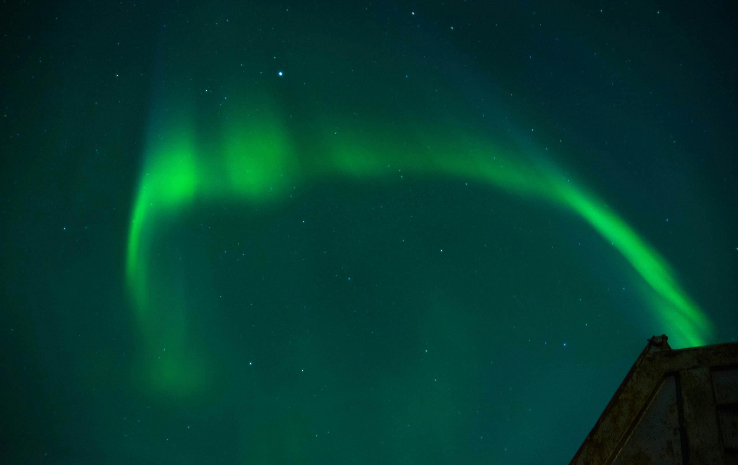 Himmel, Polarlichter, Island