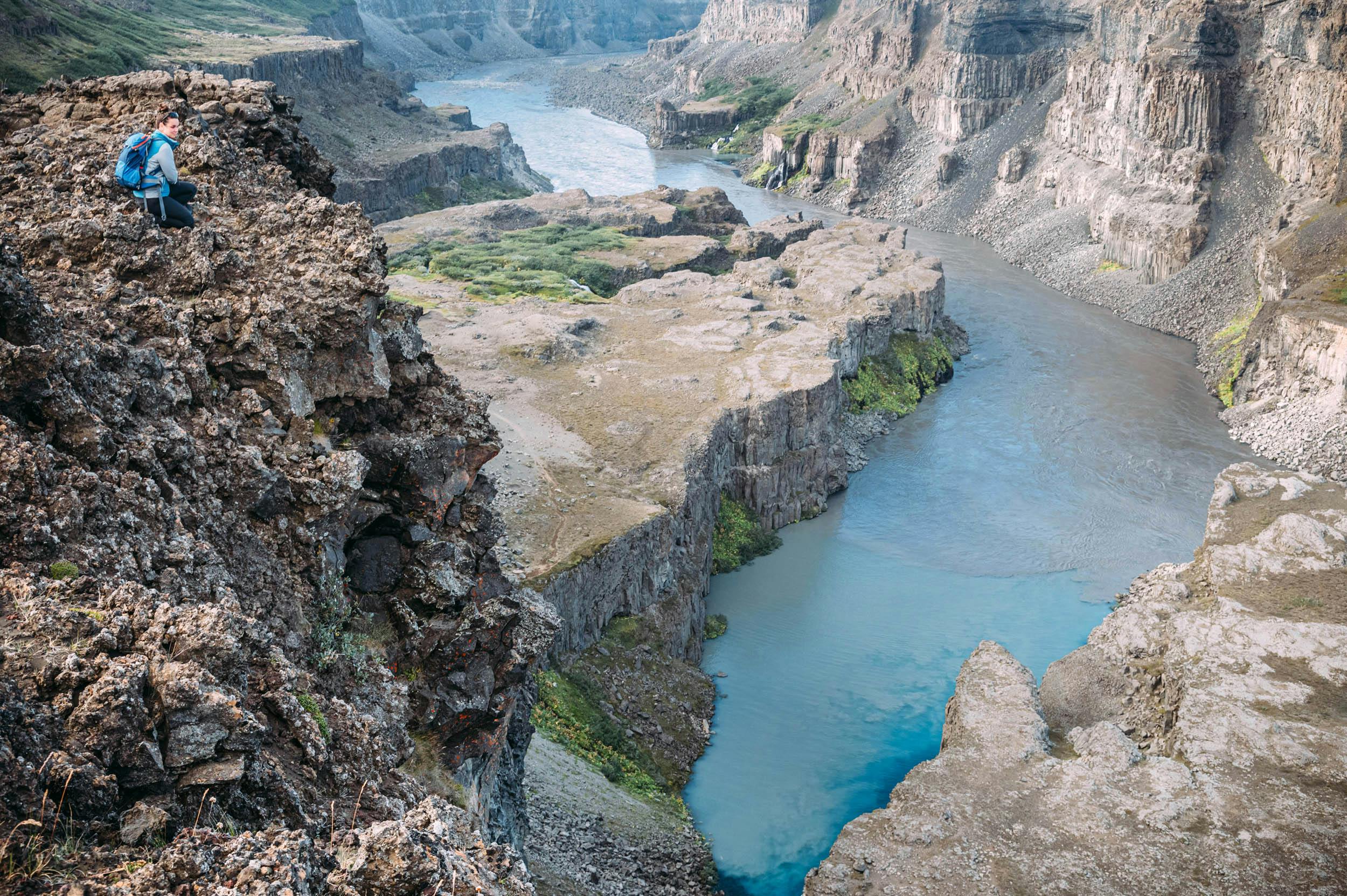 Jökulsárgljúfur-Canyon, Mensch, Island