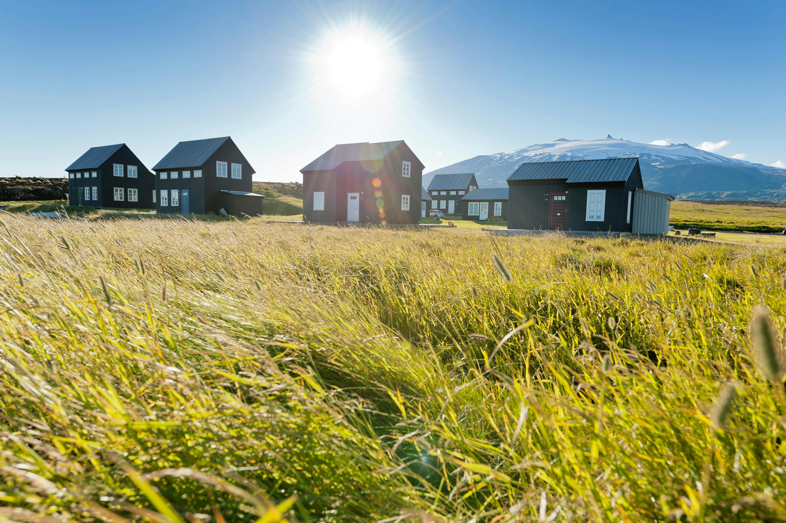 Ferienhäuser, Arnarstapi, Snaefellsnes, island