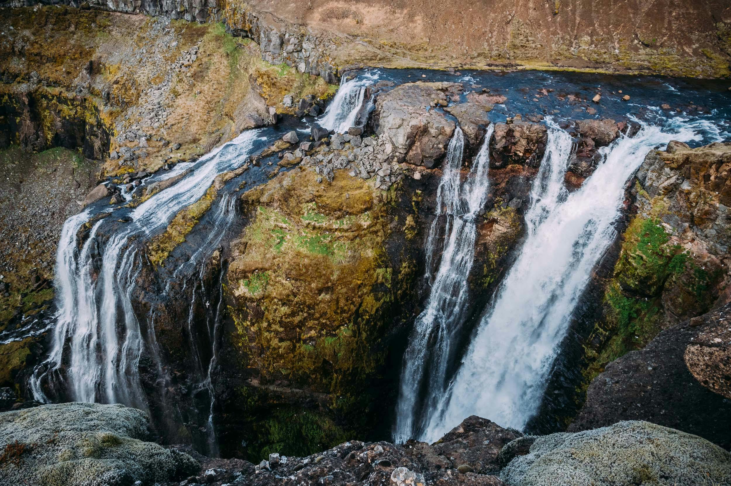 Fallkante, Wasserfall, Glymur, Island