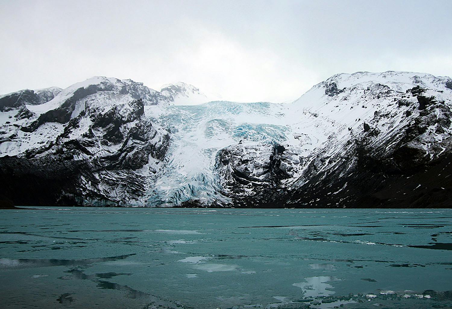 Gletscherzunge, Gigjökull, Island