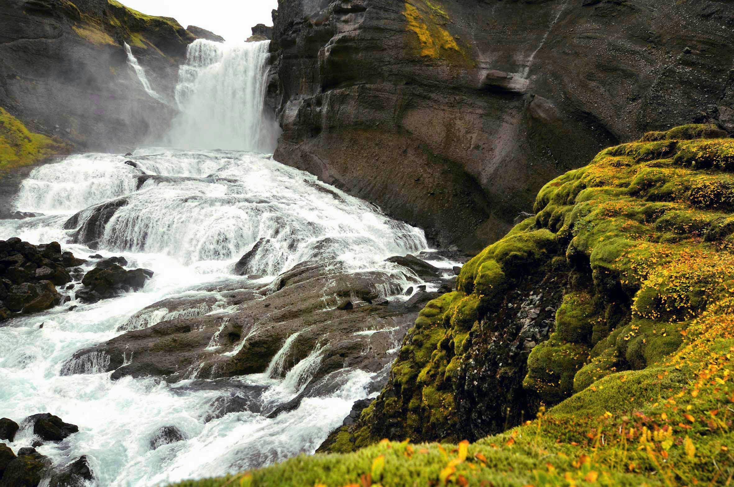 Wasserfall, Ofaerufoss, Eldgjá, Island