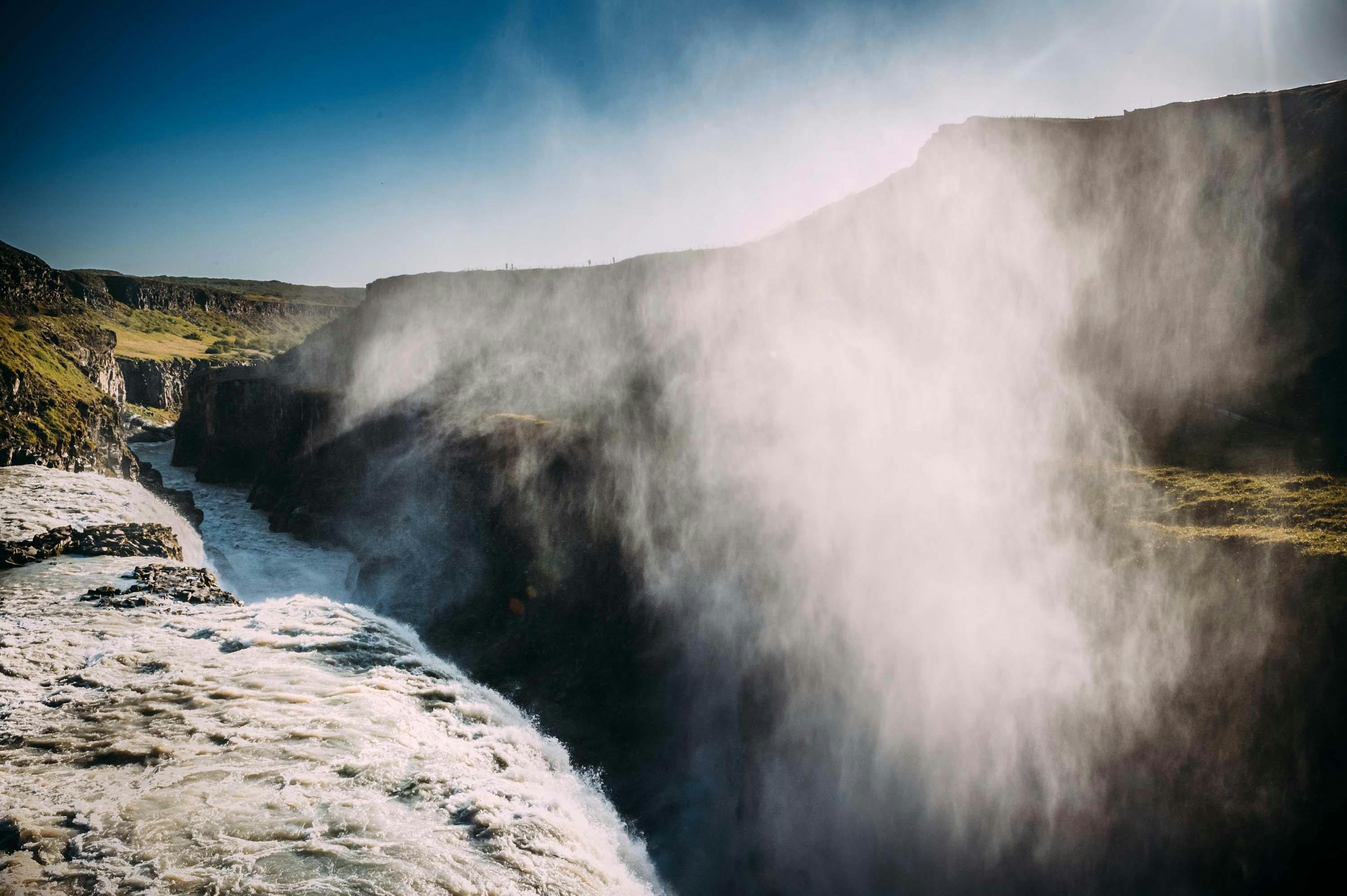 Wasserfall, Gullfoss, Island