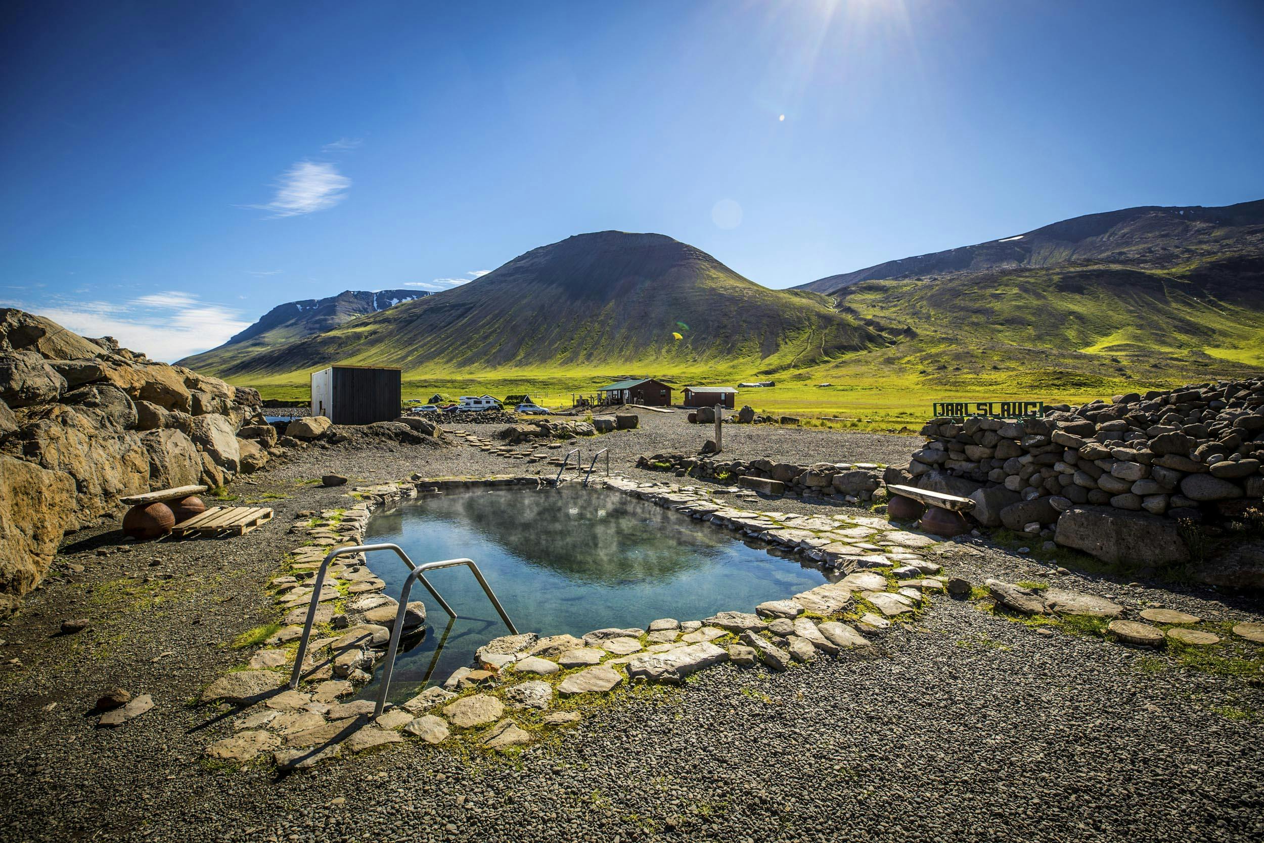 Hot Pot, Thermalquellen, Grettislaug, Island