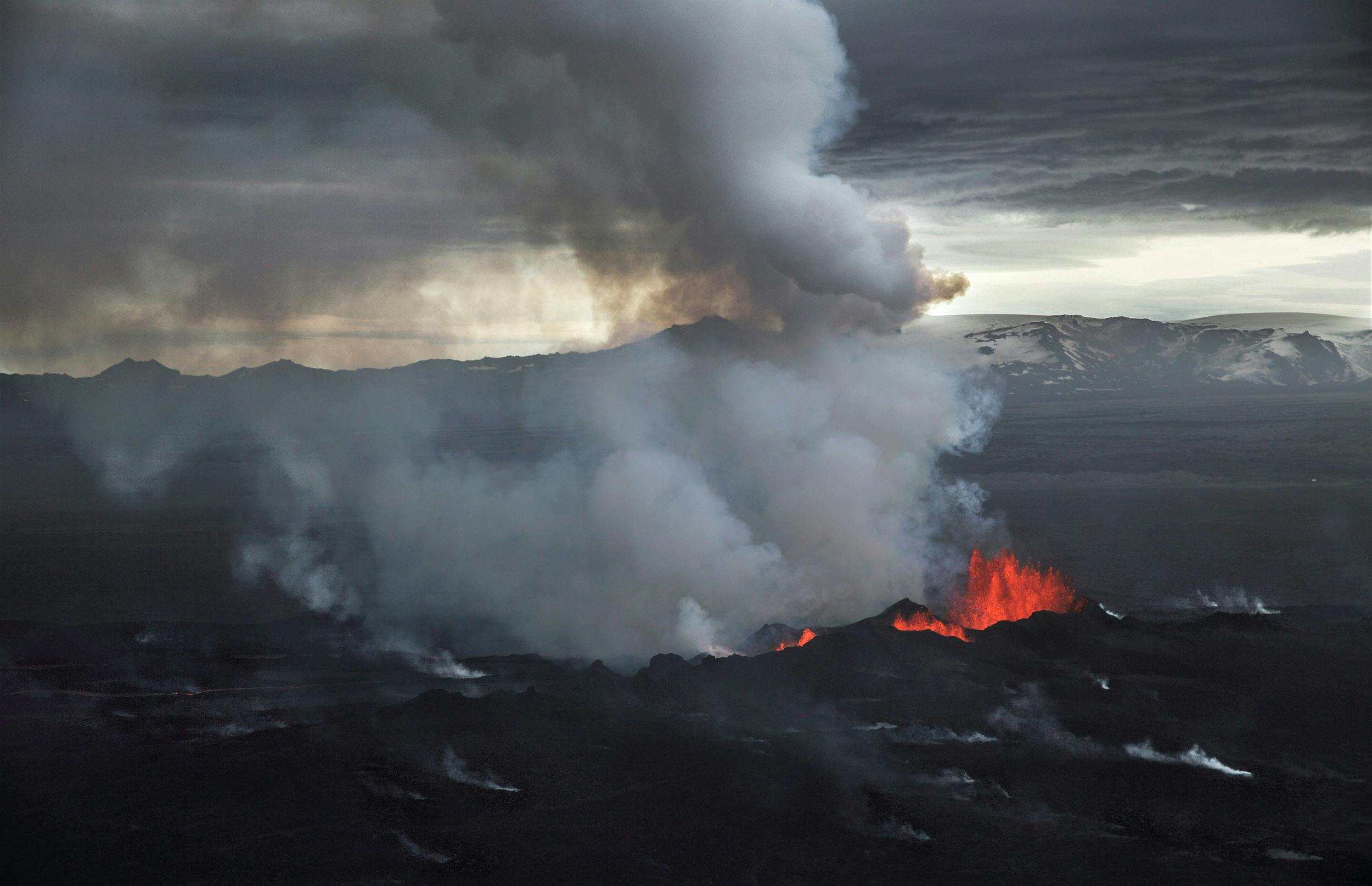 Vulkanausbruch, Litli-Hrútur, Reykjanes, 2023, Island
