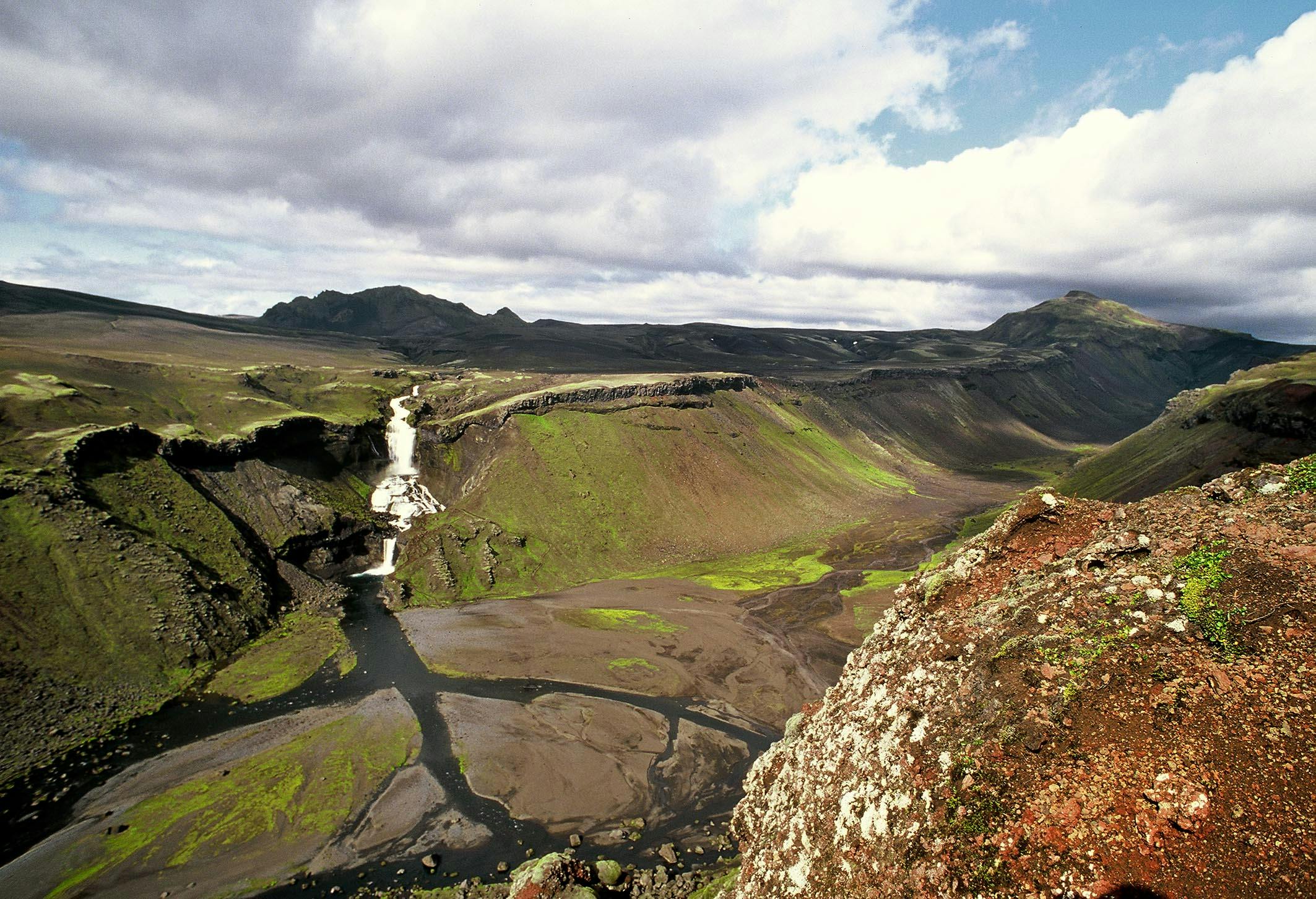 Eruptionsspalte, Eldgjá, Vatnajökull Nationalpark, Island