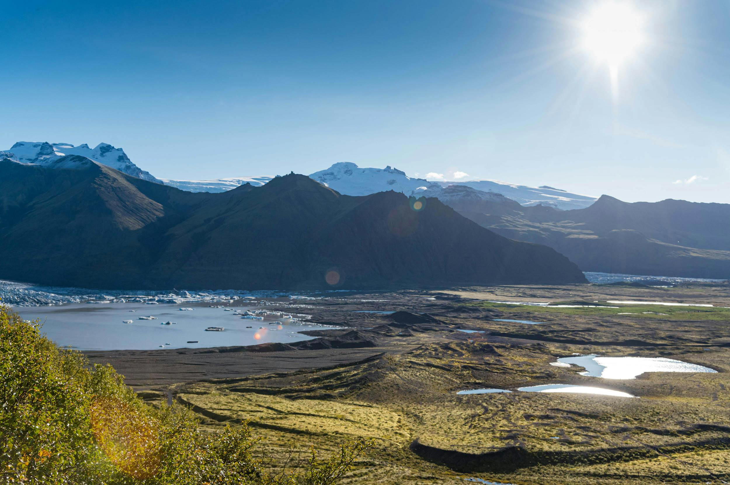 Gletscherzunge, Skaftafellsjökull, Lagune, Skaftafell, Island