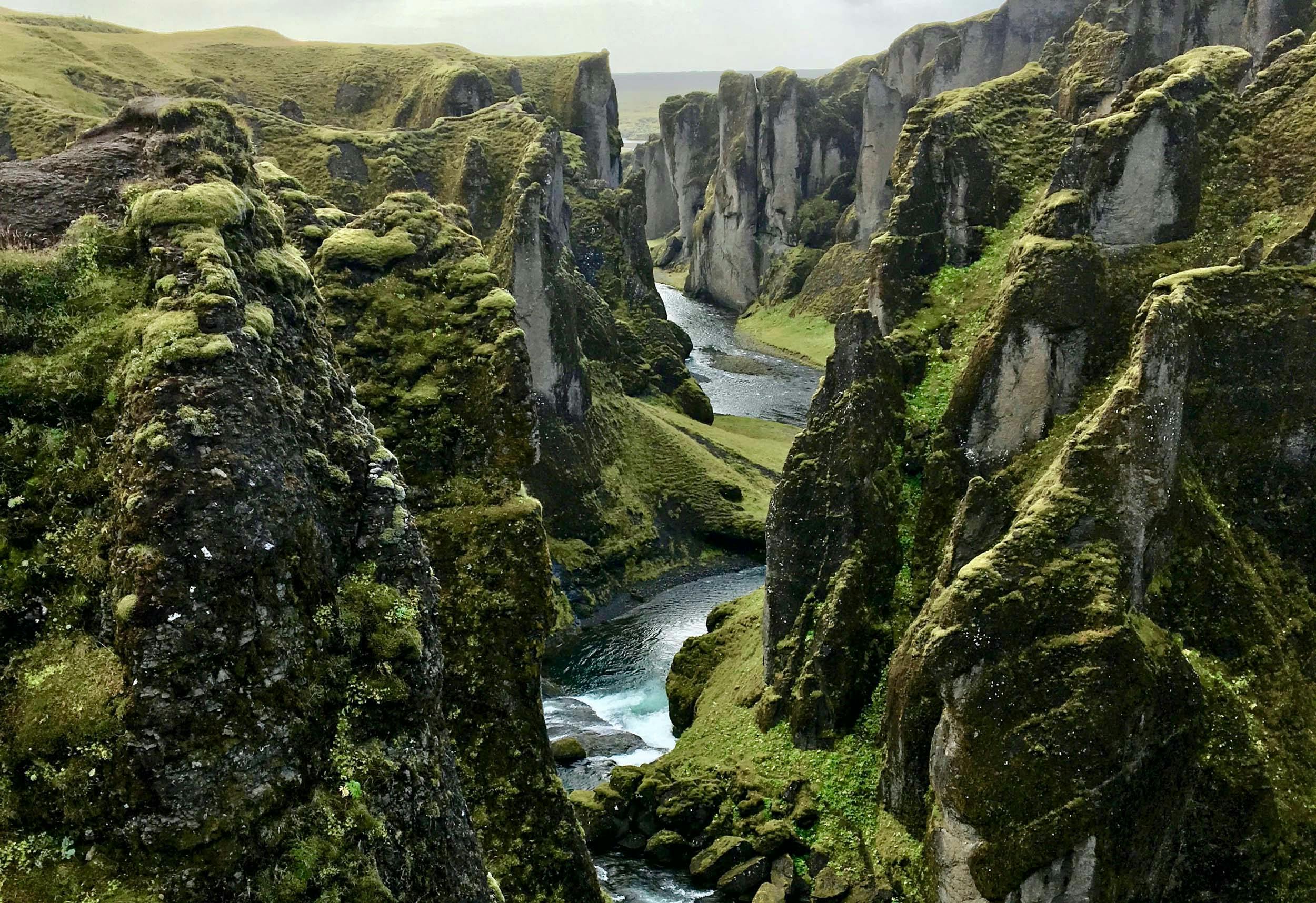 Schlucht, Fjadrárgljúfur, Island
