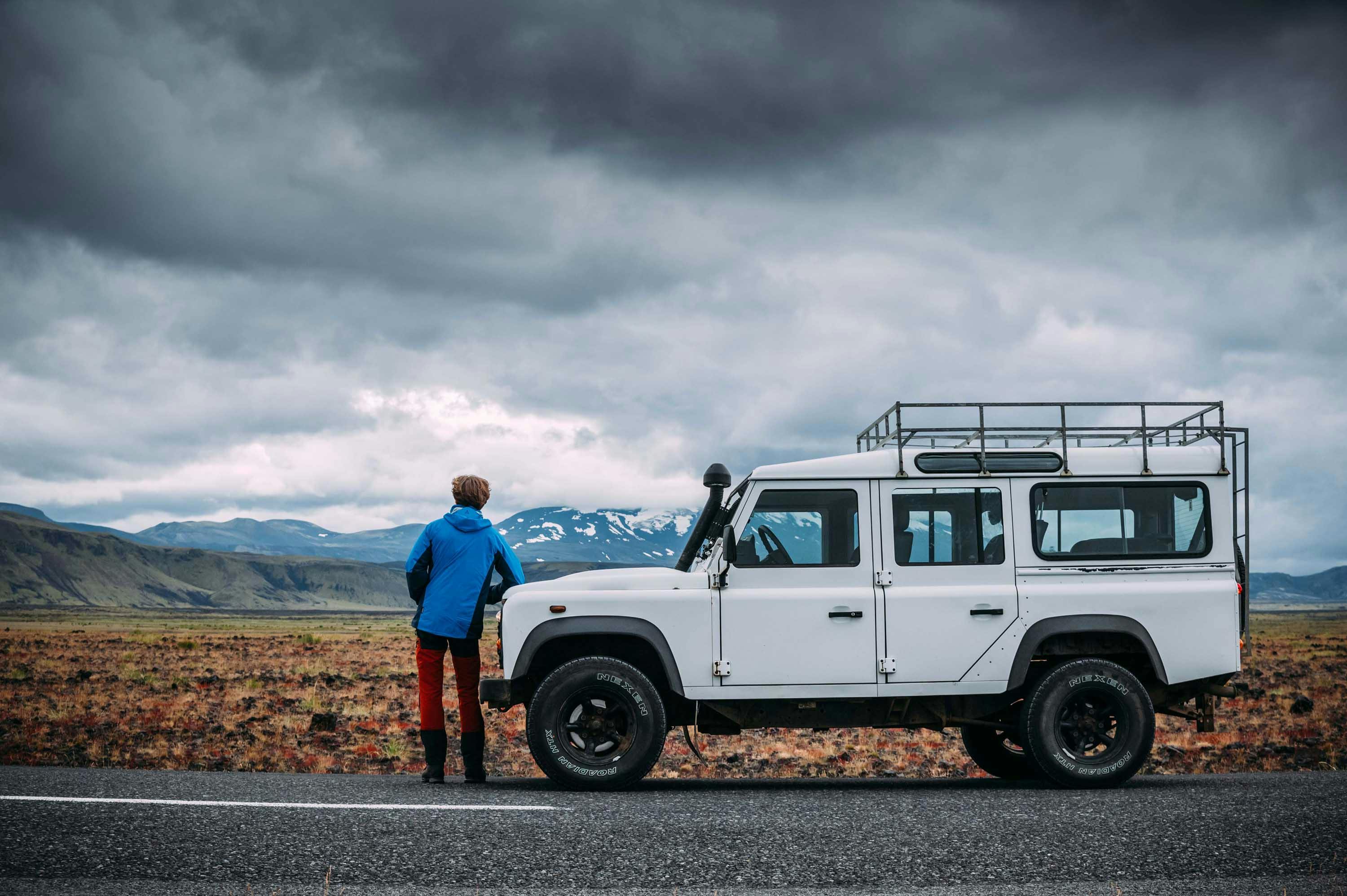 Jeep, Gletscher, Ringstrasse, Island