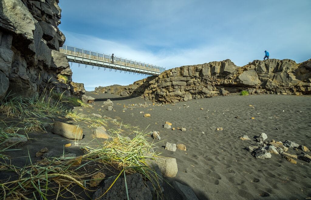 Brücke, Kontinente, Reykjanes, Island