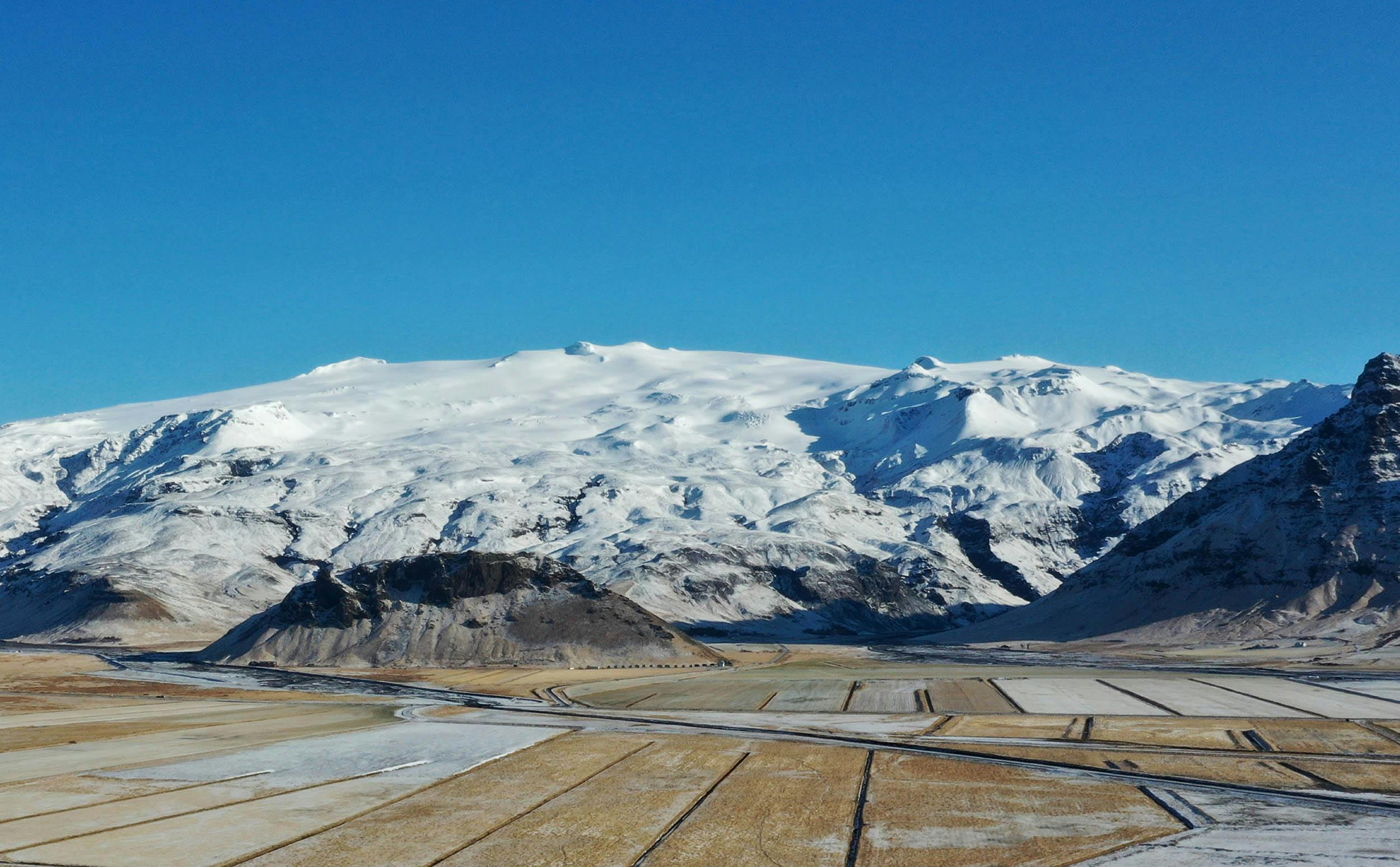 Eyjafjallajökull , Vulkan, Gletscher, Island