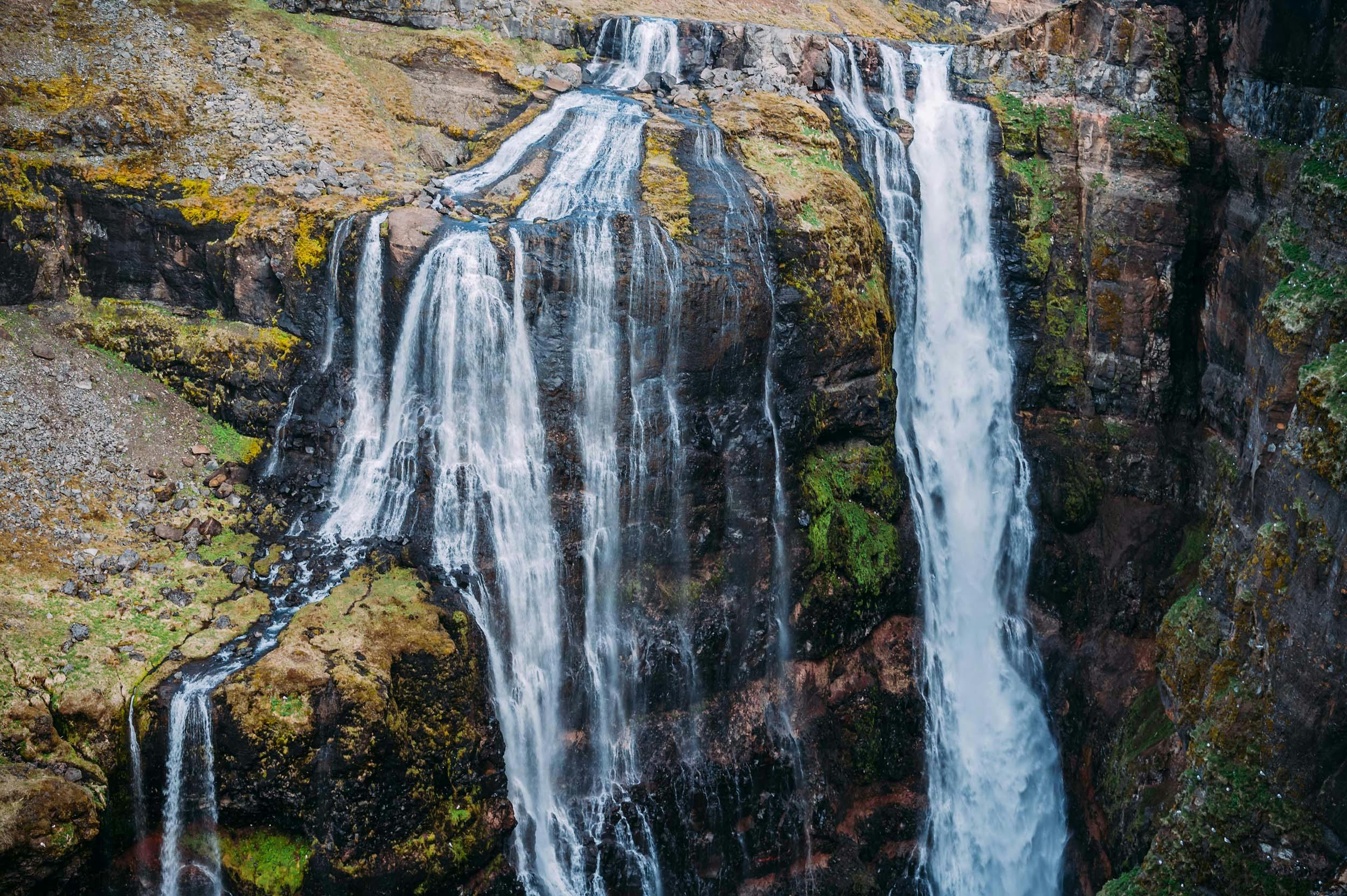 Wasserfall, Glymur, Island