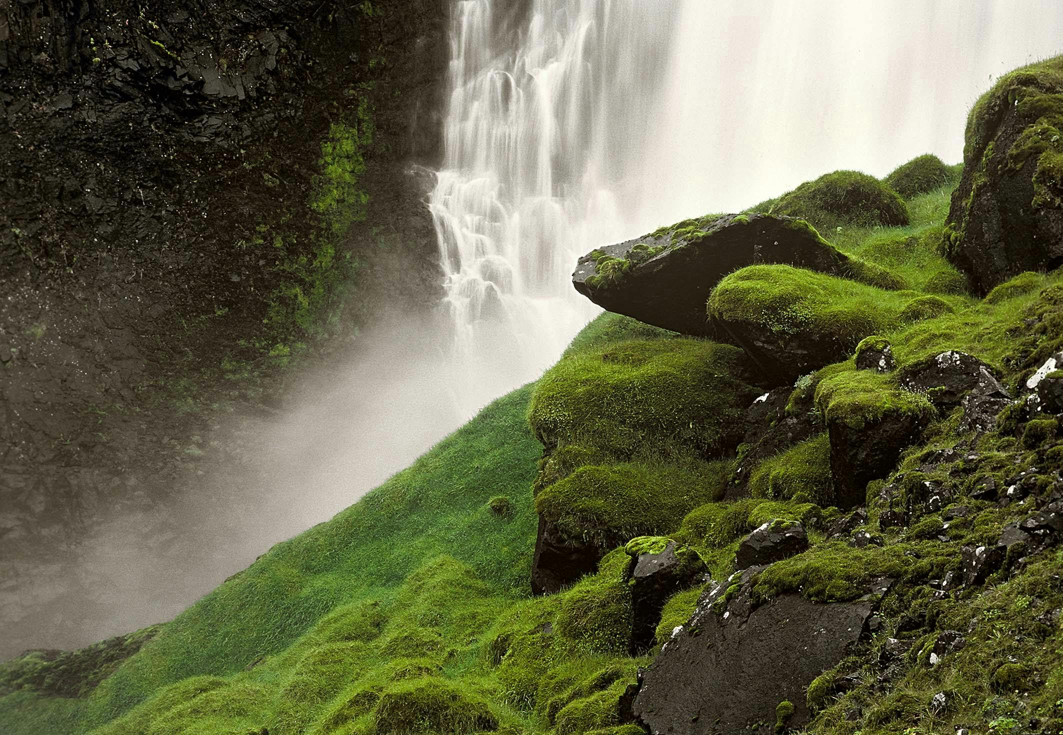 wasserfall, Ofaerafoss, Island