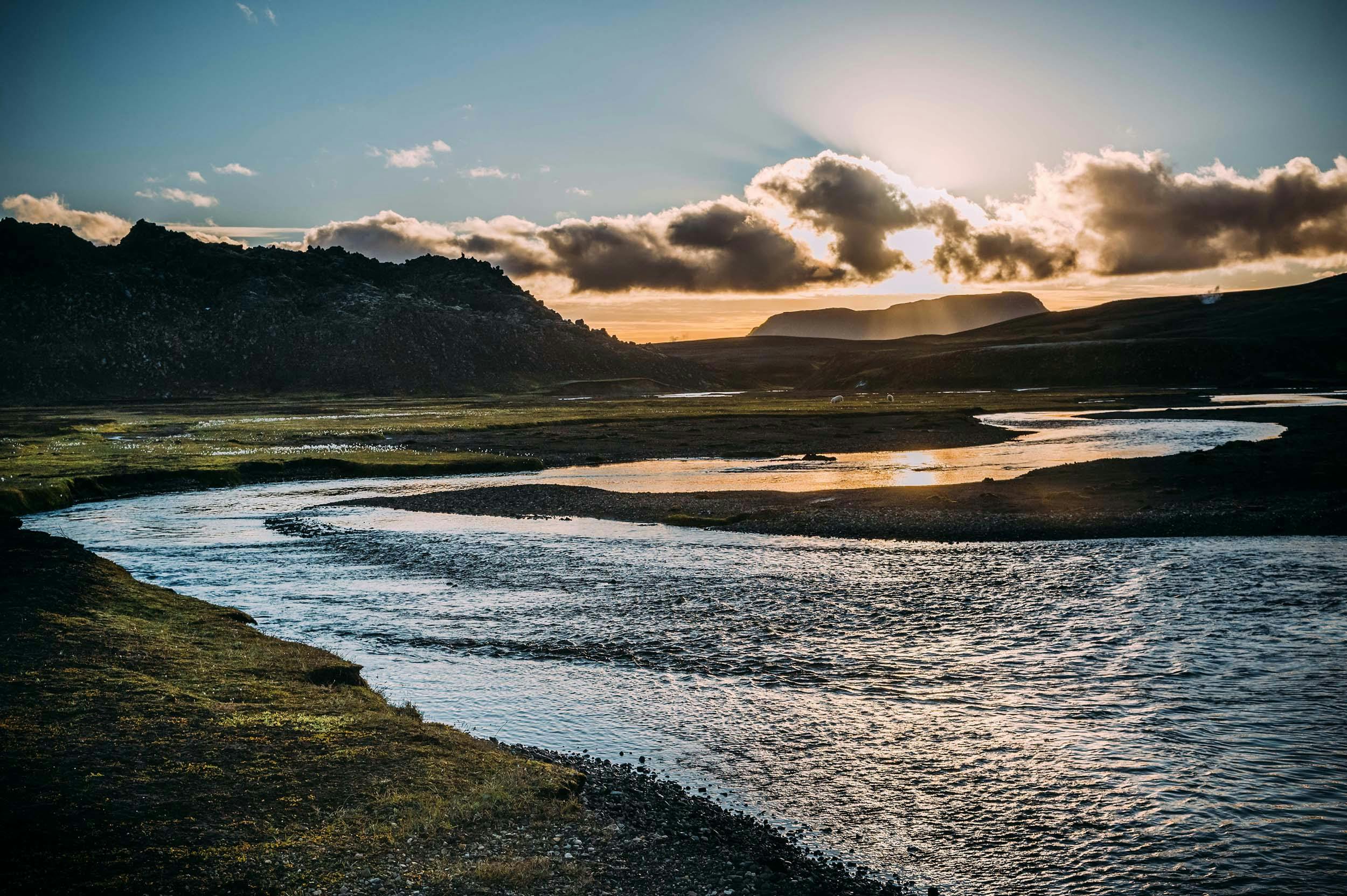 Fluss, Landmannalaugar, island