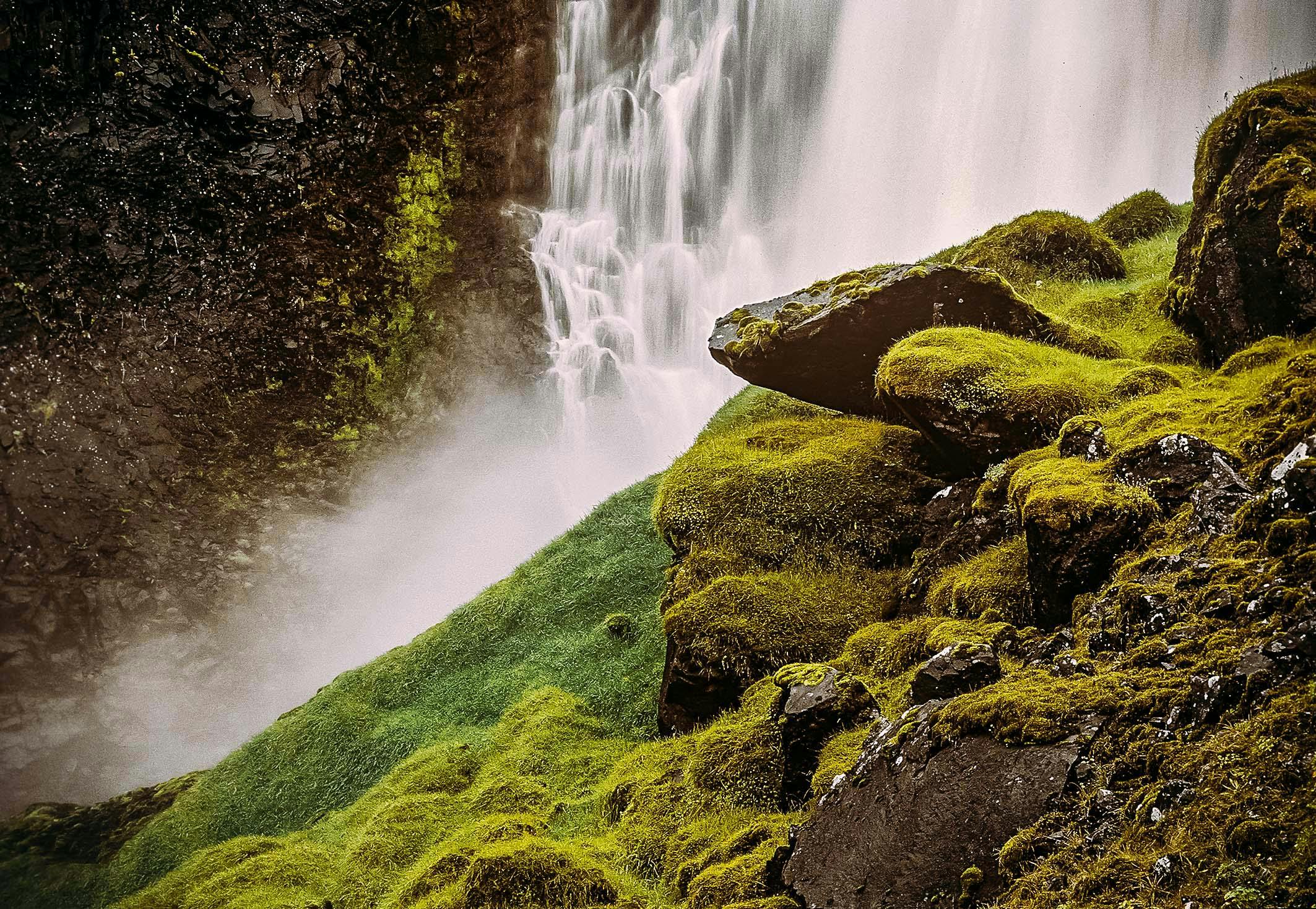 Wasserfall, Svartifoss, Island