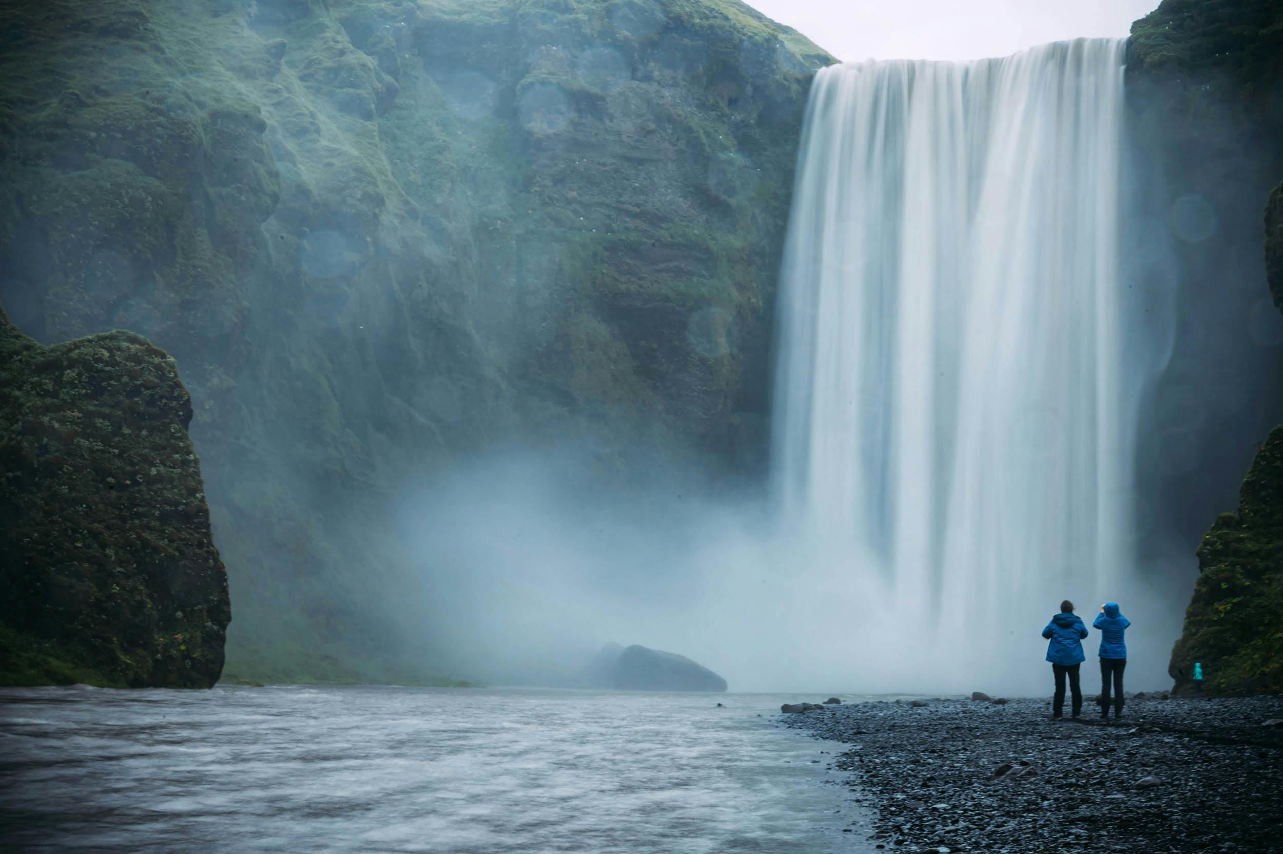 Wasserfall, Skógafoss, Island