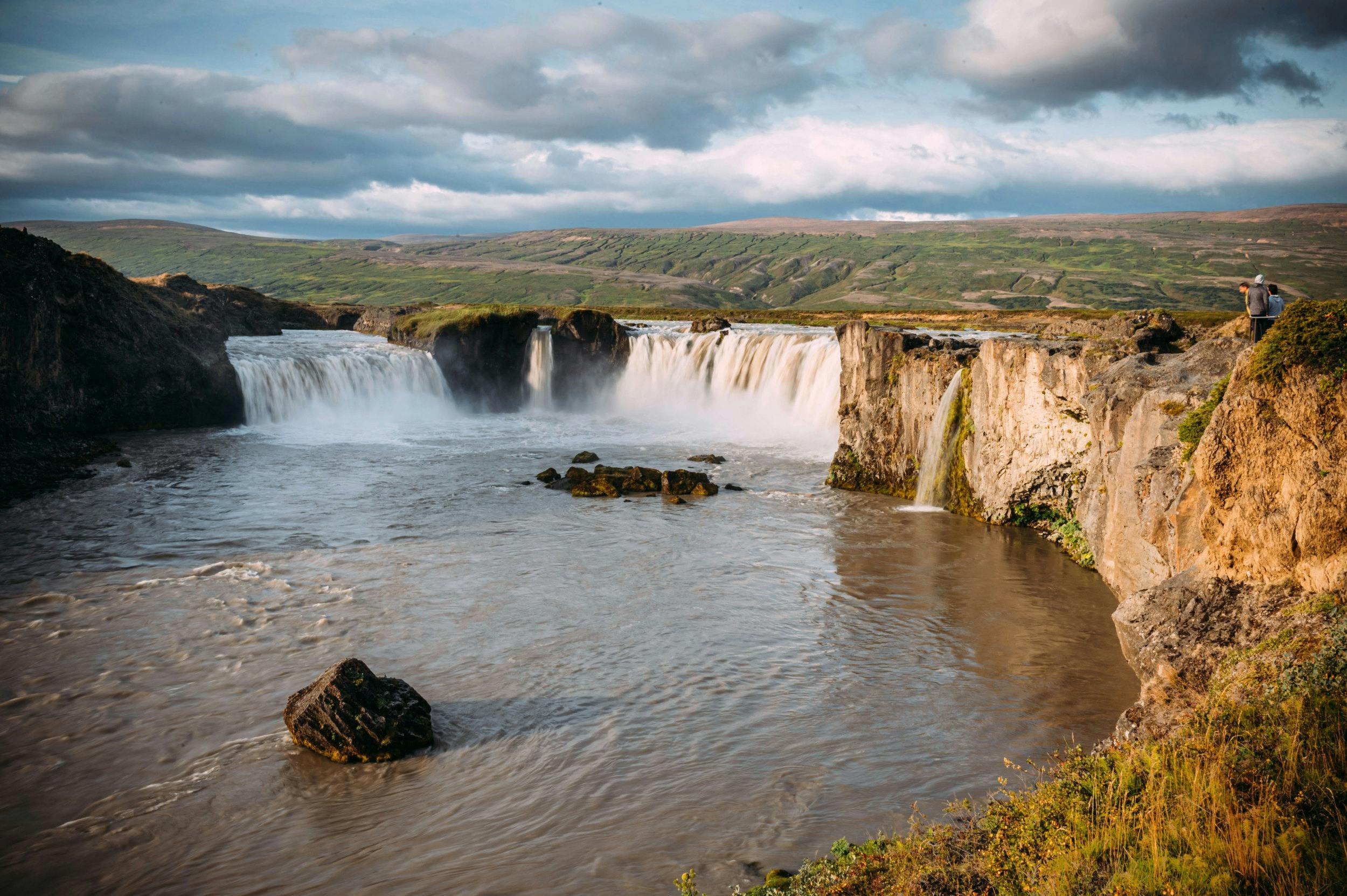 Wasserfall, Godafoss, Island