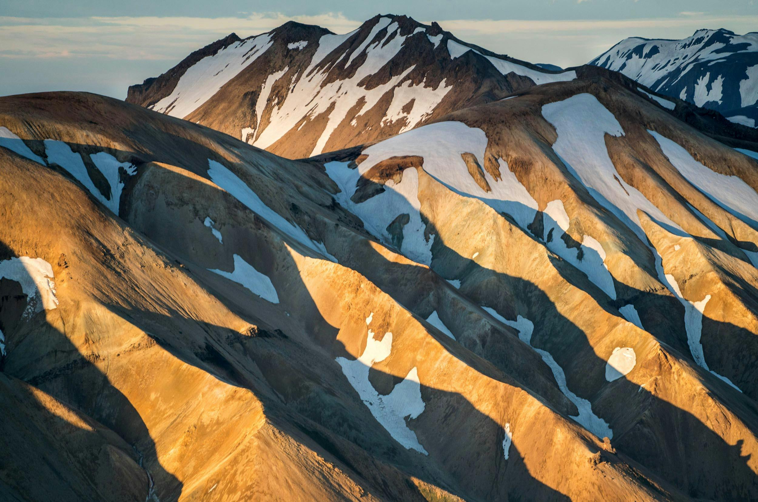 Landmannalaugar, Berge, Abendlicht, Hochland, Island