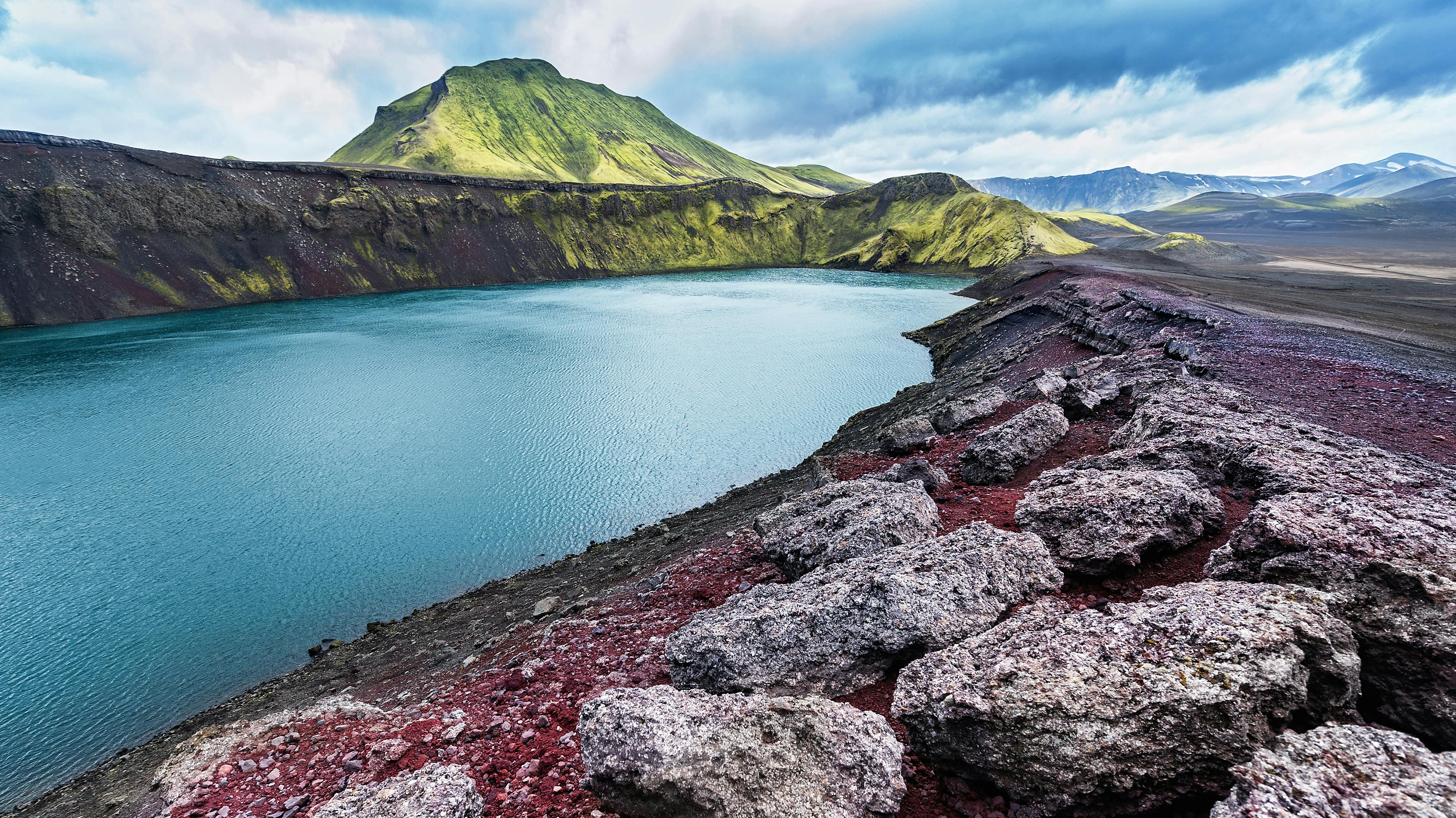 Vulkankrater, Ljótipollur, Landmannalaugar, Island
