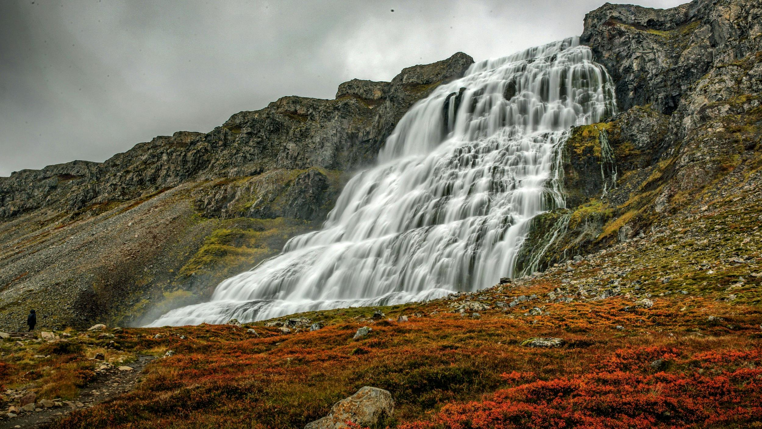 Wasserfall, Dynjandifoss, Westfjorde, Island