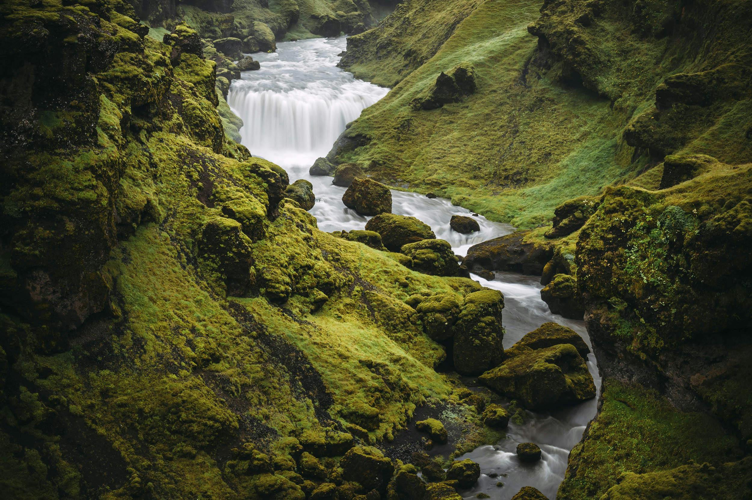 Wasserfall, Skóga, Schlucht, Island