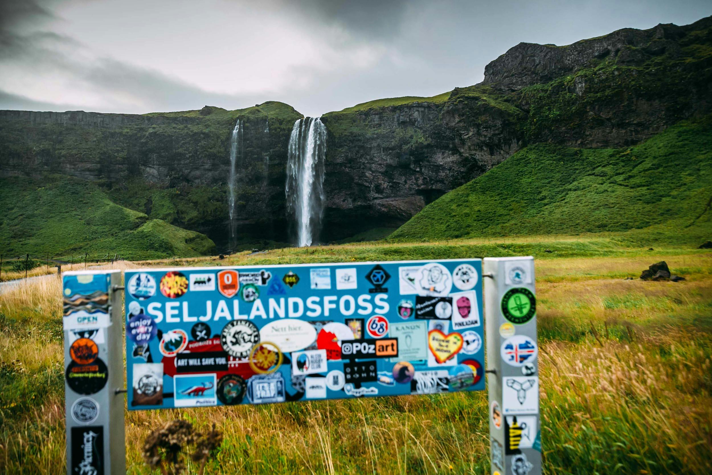 Wasserfall, Seljalandsfoss, Island