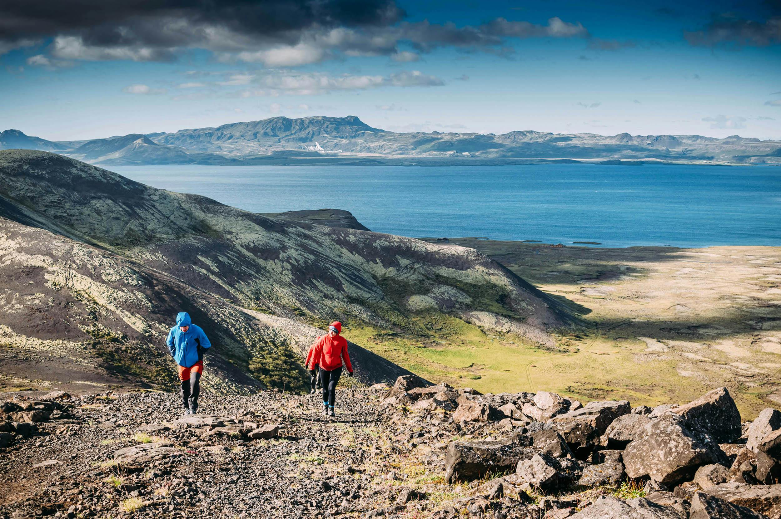 Wanderer, Thingvallavatn, See, Island