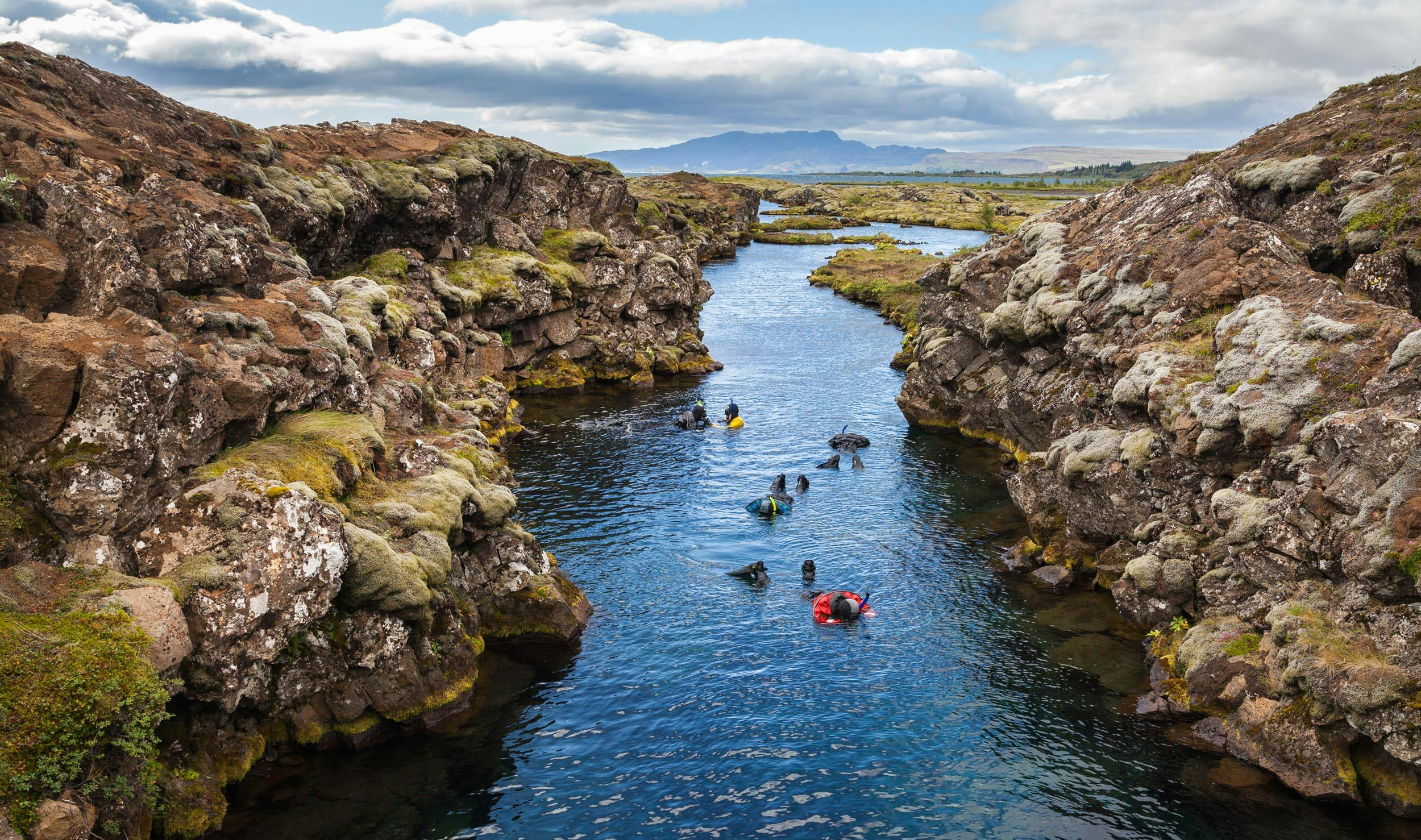 Schnorcheltour, Silfra-Spalte, Island