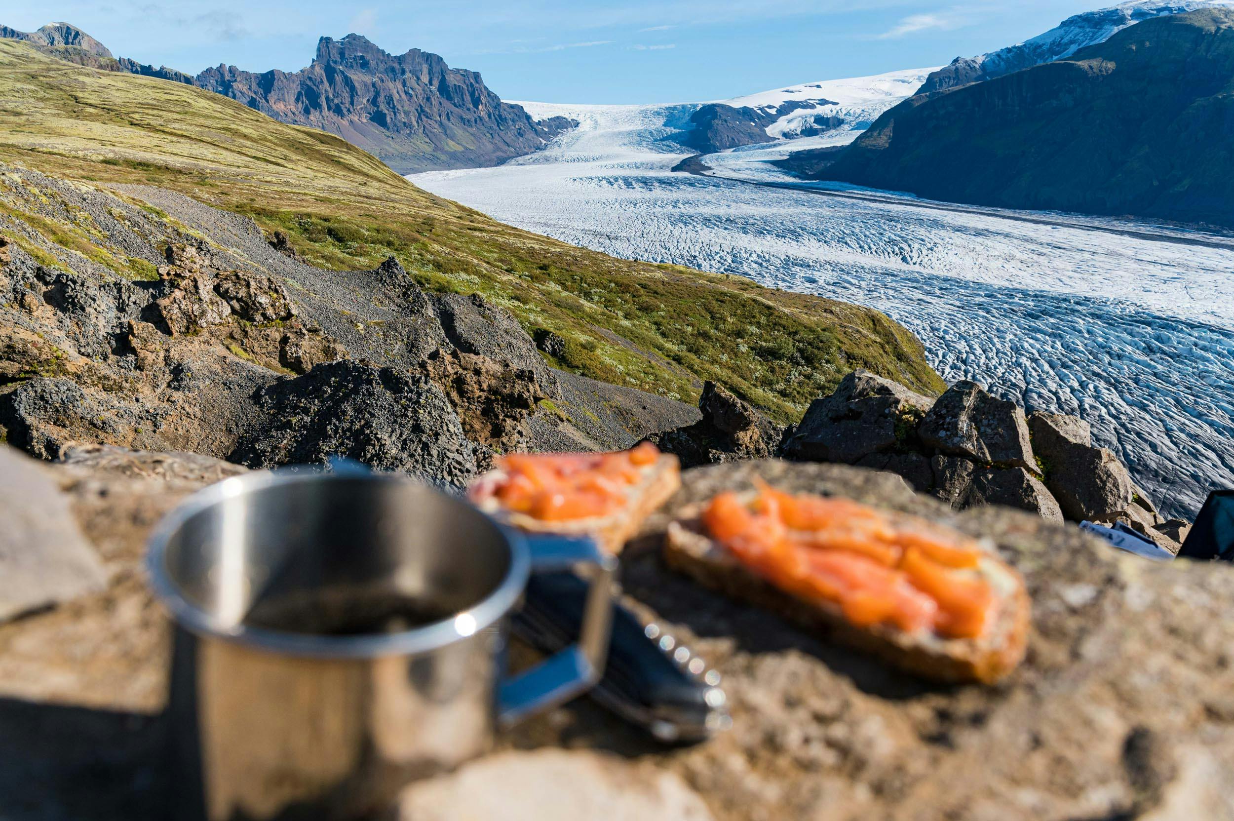 Picknick, Skaftafellsjökull, Skaftafell, island