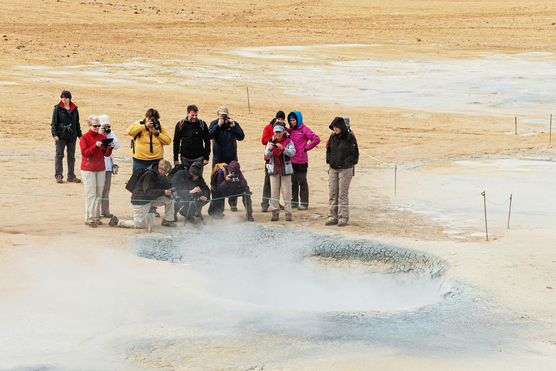 Hochthermalgebiet, Touristen, Island