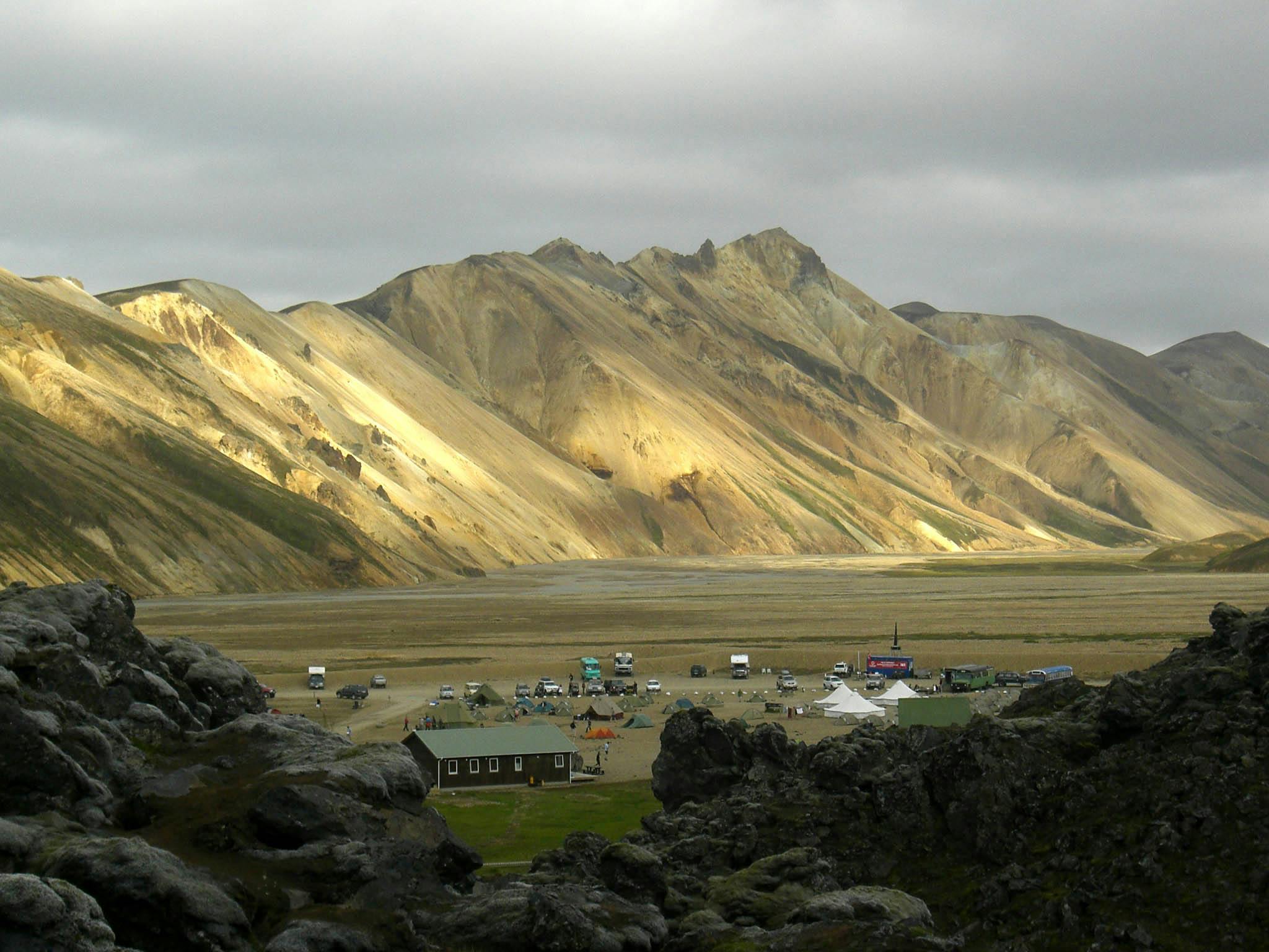 Campingsplatz, Landmannalaugar, Island