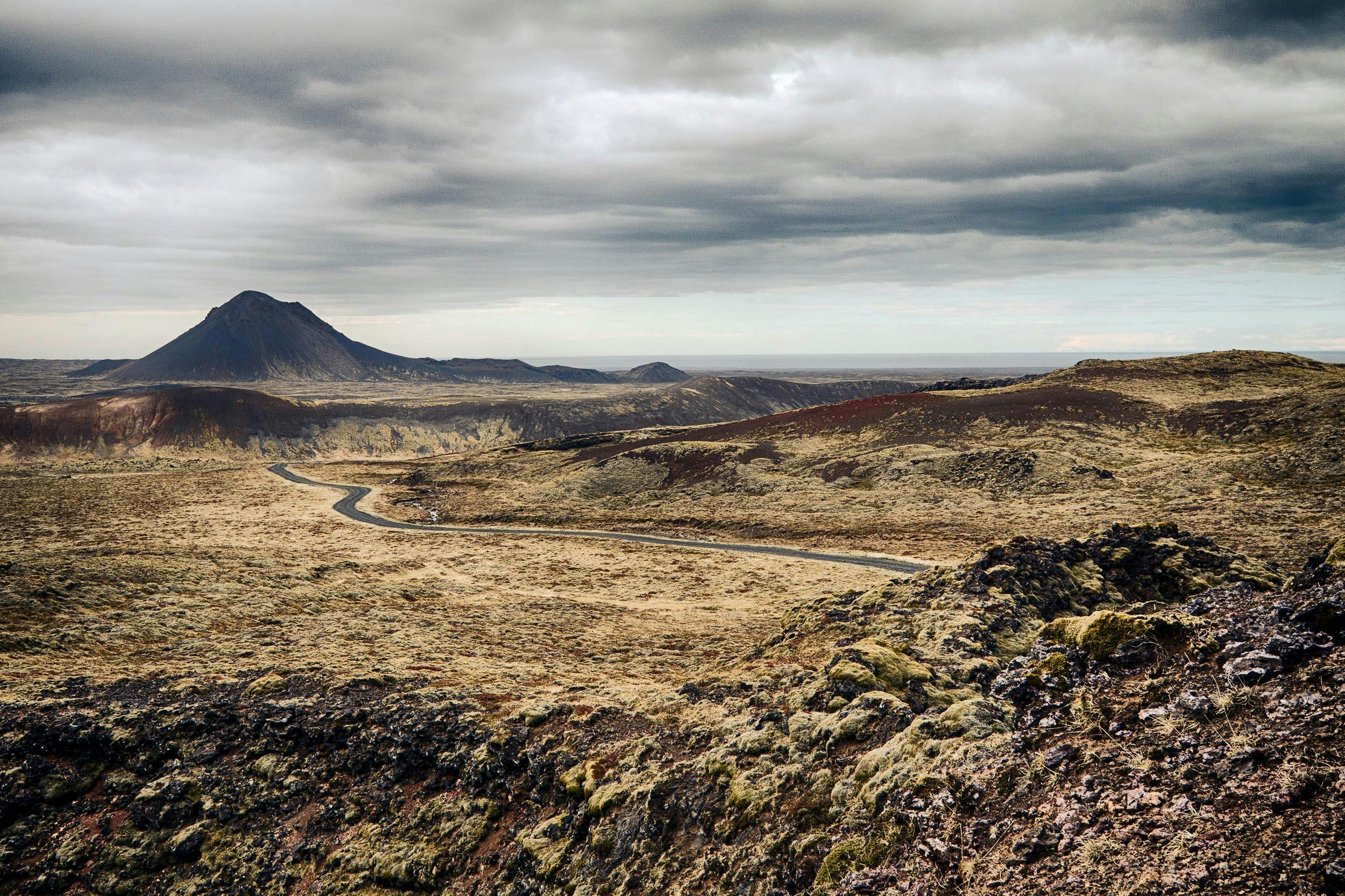Landschaft, Vulkan, Keilir, Reykjanes, Island