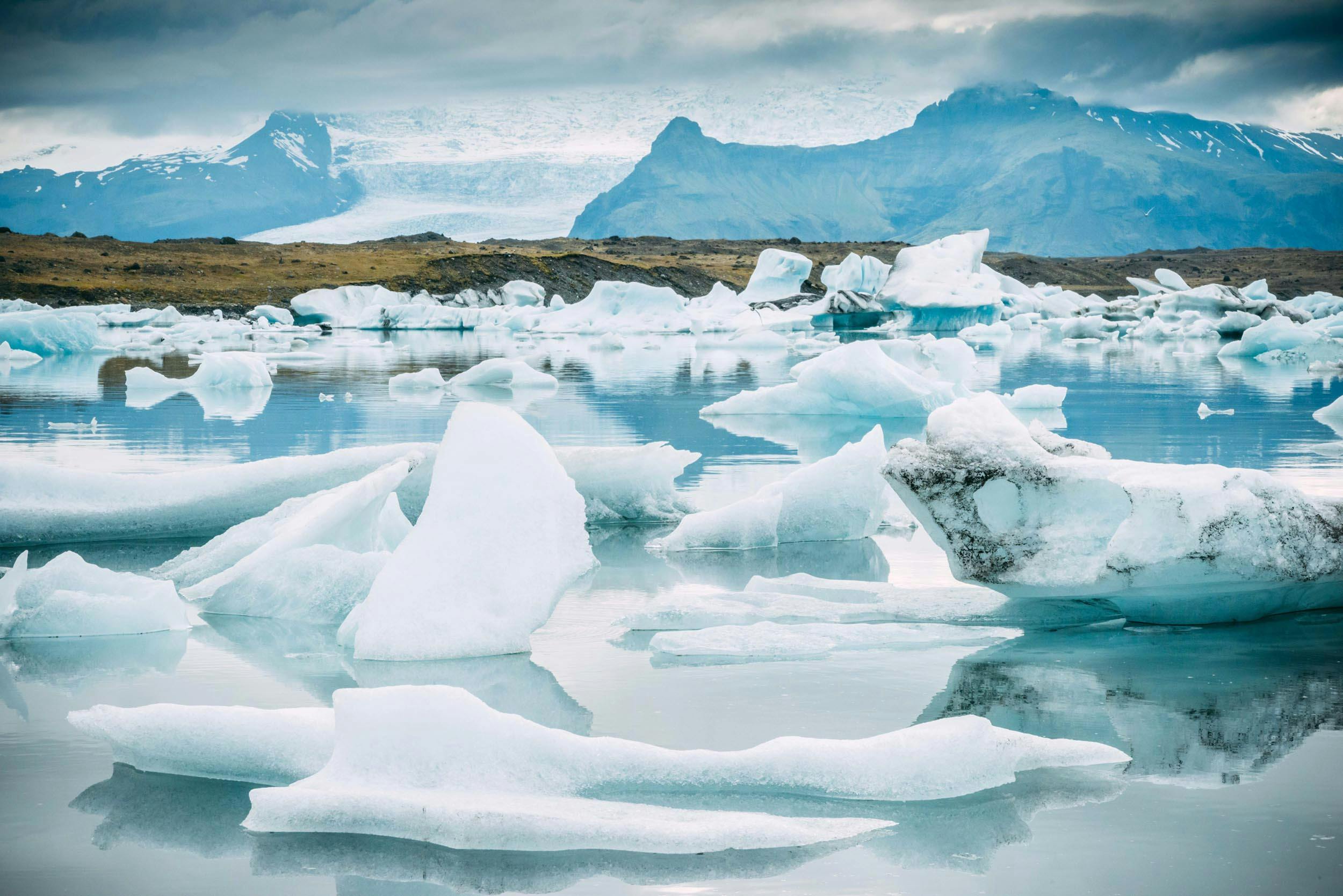 Eisberge, Gletscherlagune, Jökulsarlon, Island