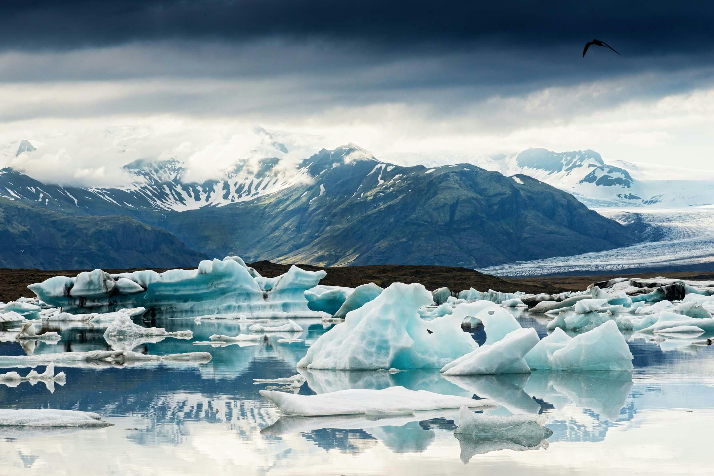 Eisberge, Gletscherlagune Jökulsárlón, Island