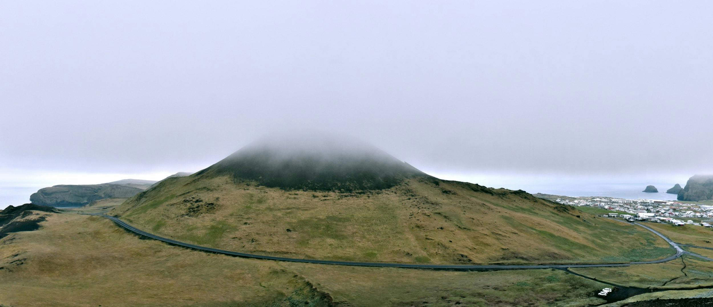 Vulkan Helgafell, Vestmannaeyjar, Heimaey, Island